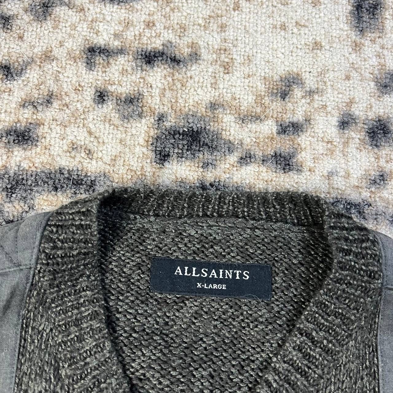 Allsaints Allsaints Vintage Distressed Style Zip Up Knit Sweater Size US XL / EU 56 / 4 - 6 Thumbnail