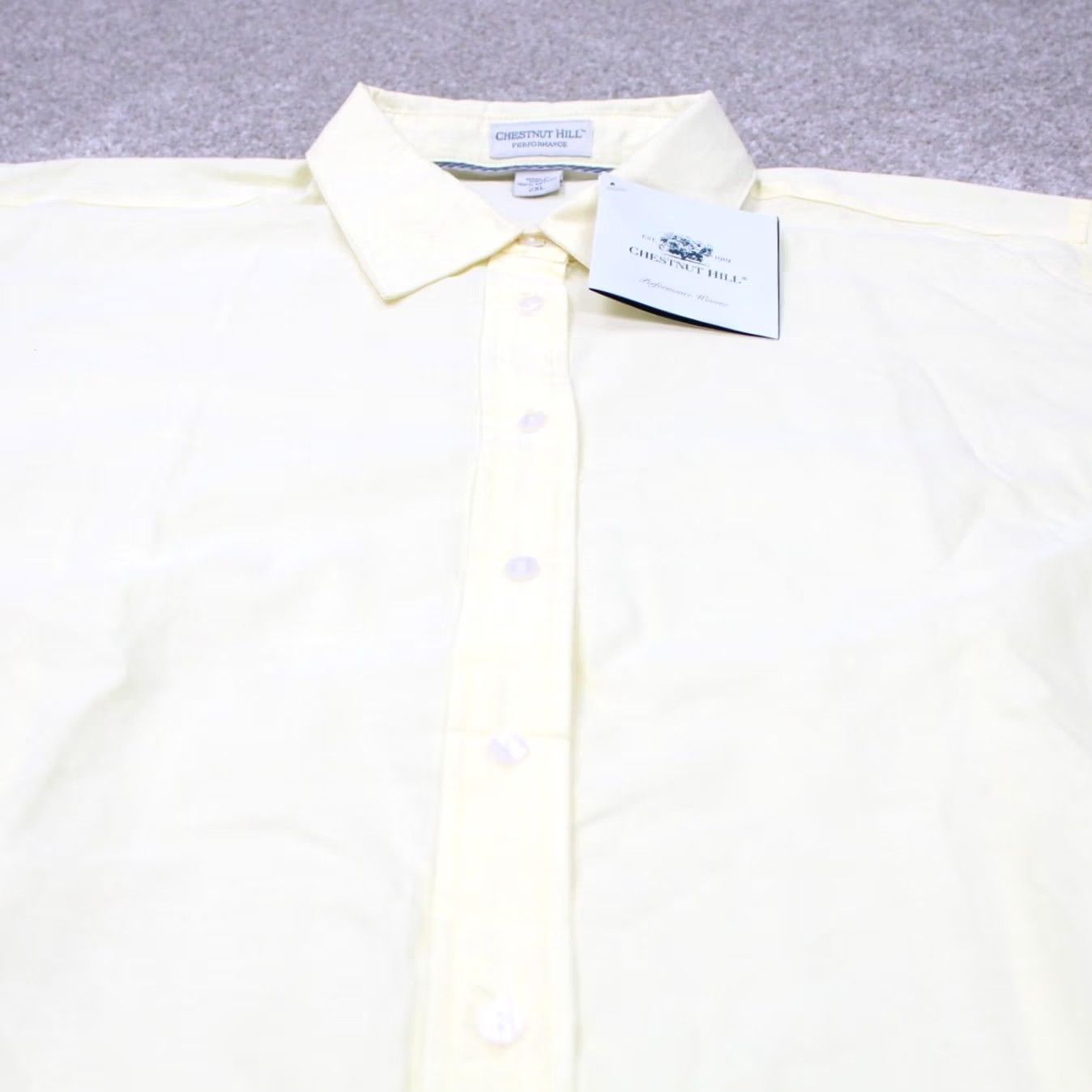 Vintage Chestnut Hill Shirt Mens 2XL Yellow Button-Down 100% Cotton NWT L/S Shirt Button-Up Casual Formal Size US XXL / EU 58 / 5 - 4 Thumbnail