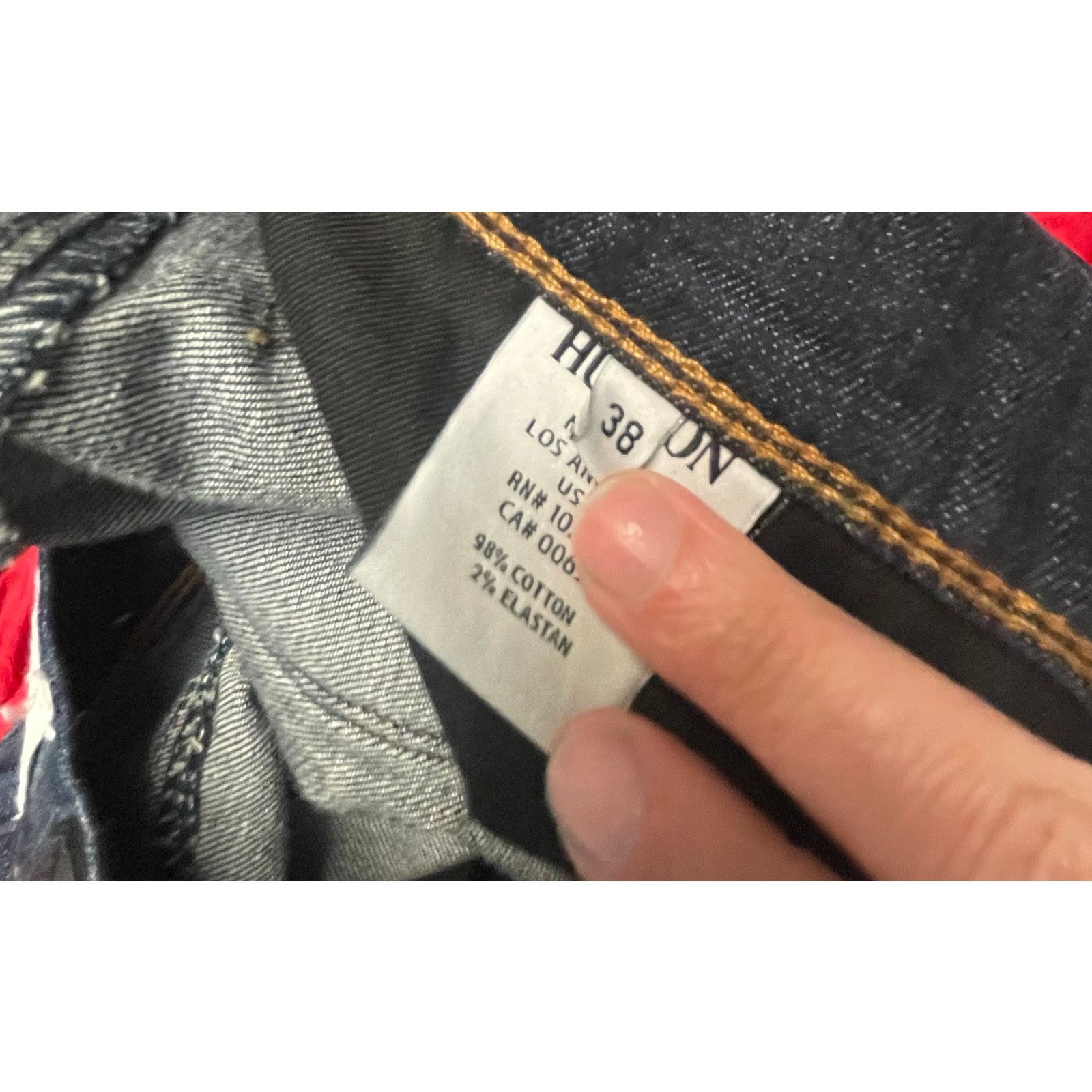 Hudson Hudson Harper Button Fly Mens Jeans Sizes 38 Dark Wash Size US 38 / EU 54 - 8 Thumbnail
