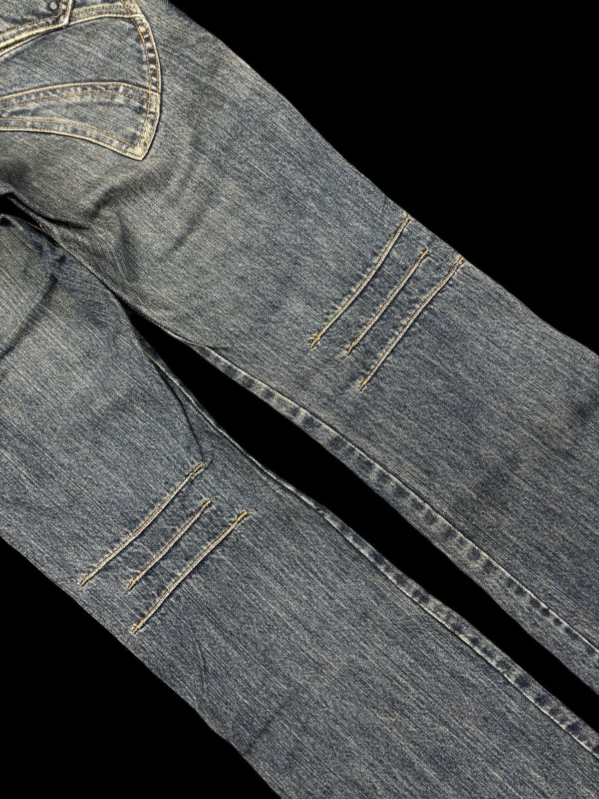 Japanese Brand 💥SUPER FLARE💥EDGE RUPERT Multipocket Flare Punk Jeans F701 Size US 29 - 19 Thumbnail