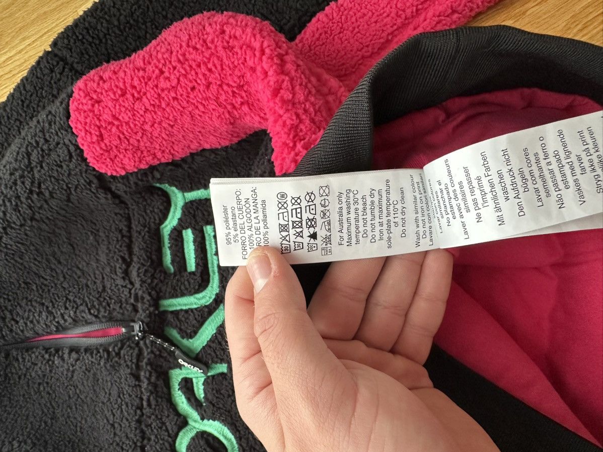 Oakley × Vintage Oakley Fleece Performance Sz xc Black Pink Fuzzy Sherpa Size XS / US 0-2 / IT 36-38 - 7 Thumbnail