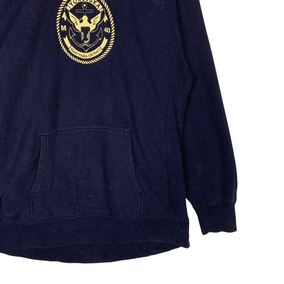 Japanese Brand Navy Yokosuka Ready Parka For Peace Hoodie Size US XL / EU 56 / 4 - 4 Thumbnail