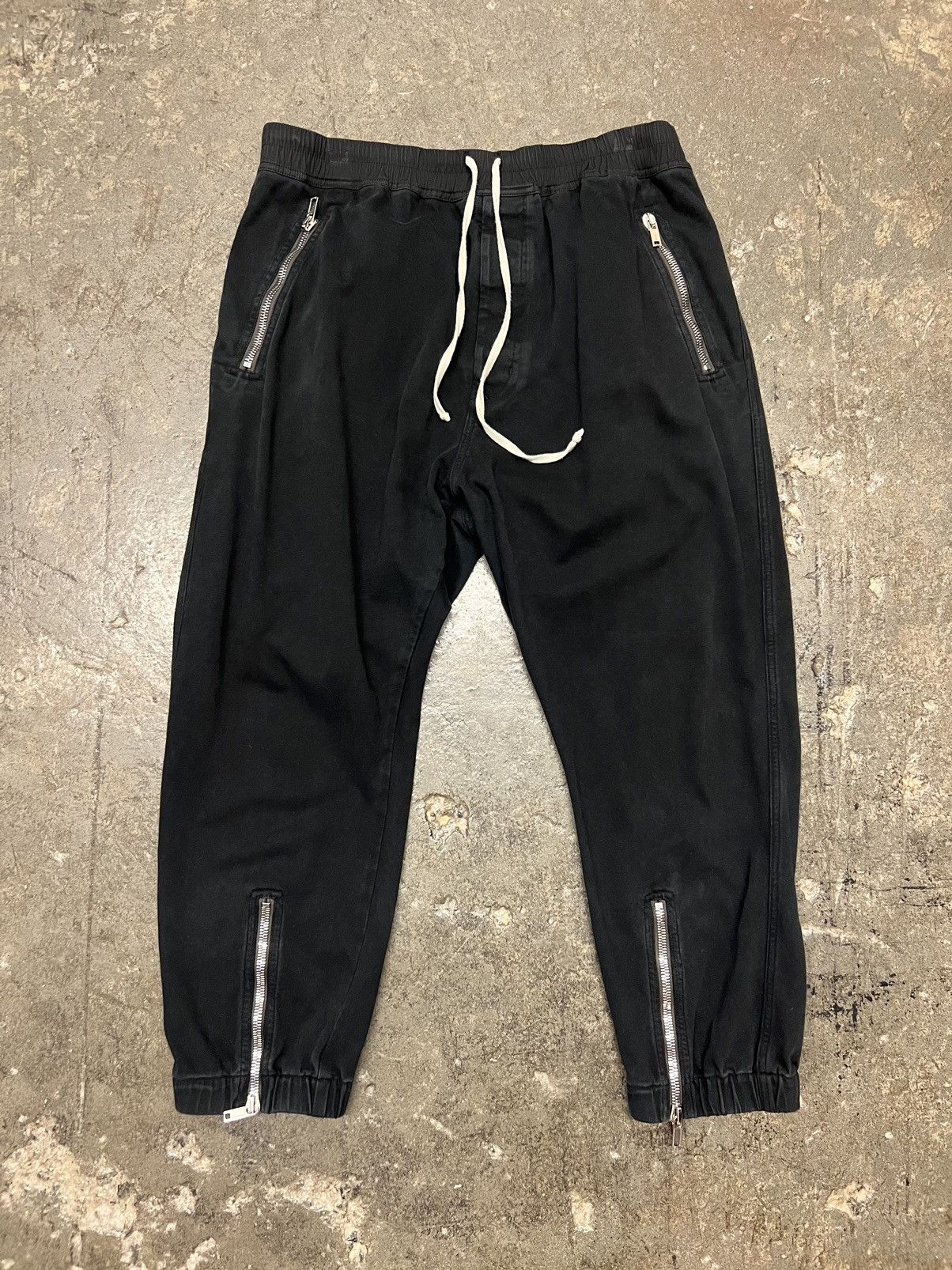 Rick Owens Rick Owens Tecuatl Jersey Joggers With Zip | Grailed