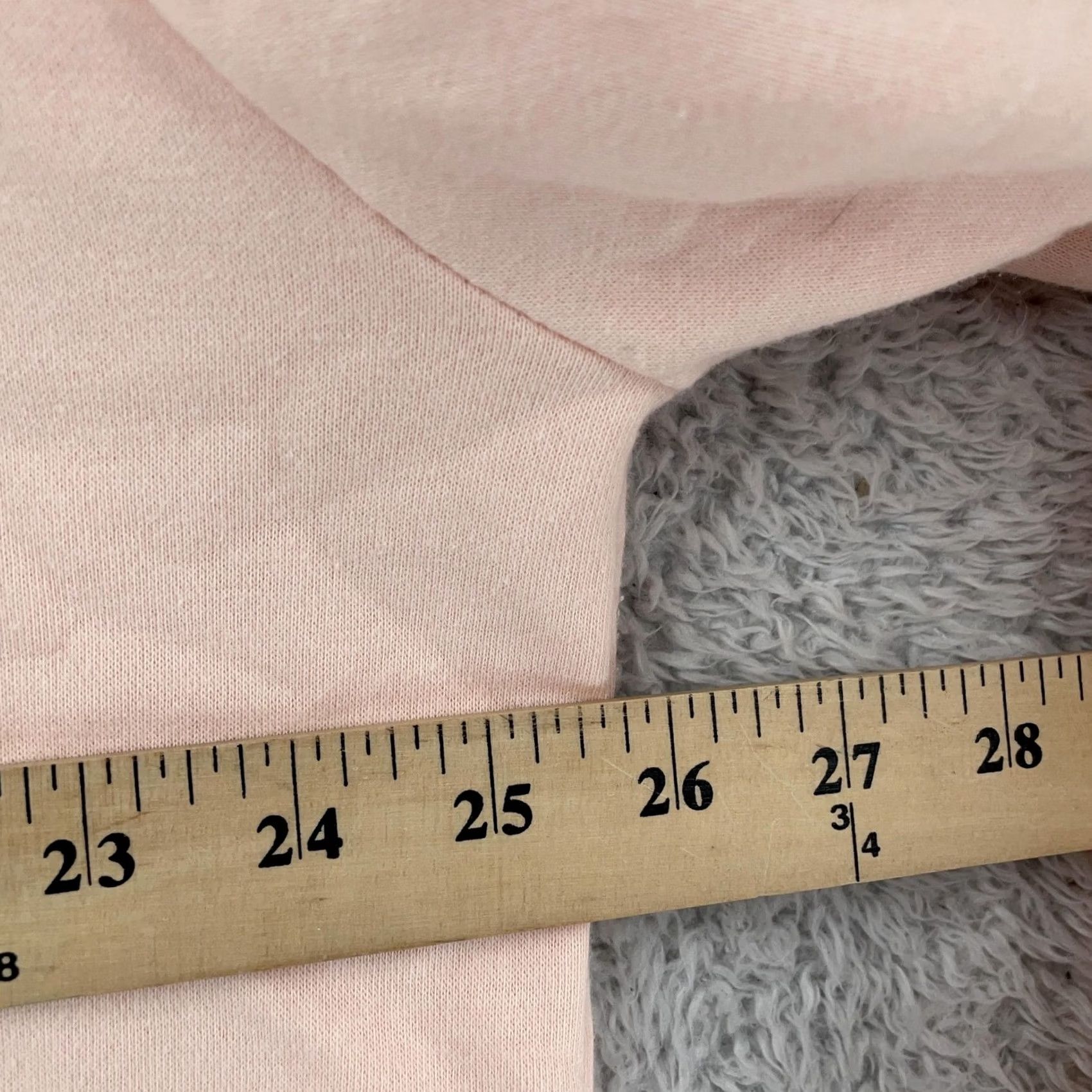 Vintage Zenana Hoodie Womens 1X Pink Soft Fleece Lined Pullover Raglan Sweatshirt Size XL / US 12-14 / IT 48-50 - 6 Thumbnail