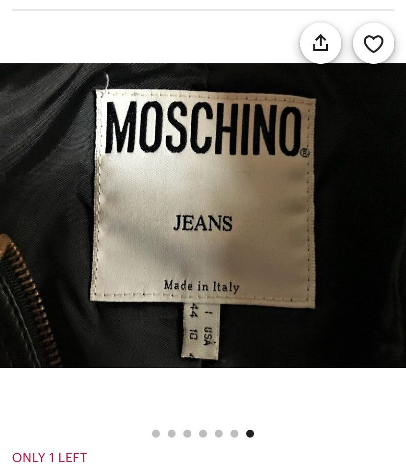 Love Moschino × Moschino × Vintage Vintage MOSCHINO Chic Edgy Faux Leather Studded Jacket Size M / US 6-8 / IT 42-44 - 9 Thumbnail