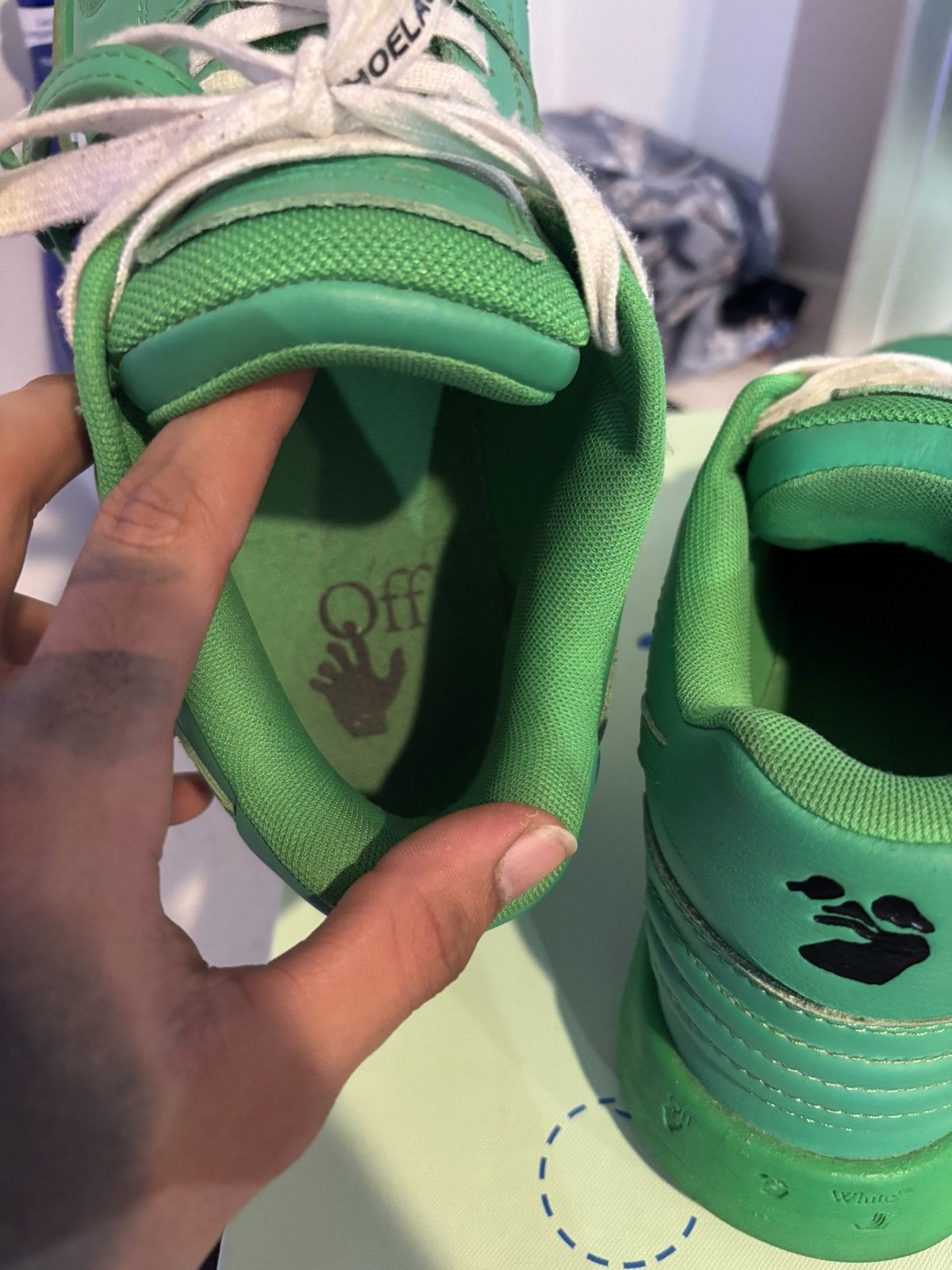 Off-White Off white Out of Office ‘For Walking- green Size US 10 / EU 43 - 10 Thumbnail