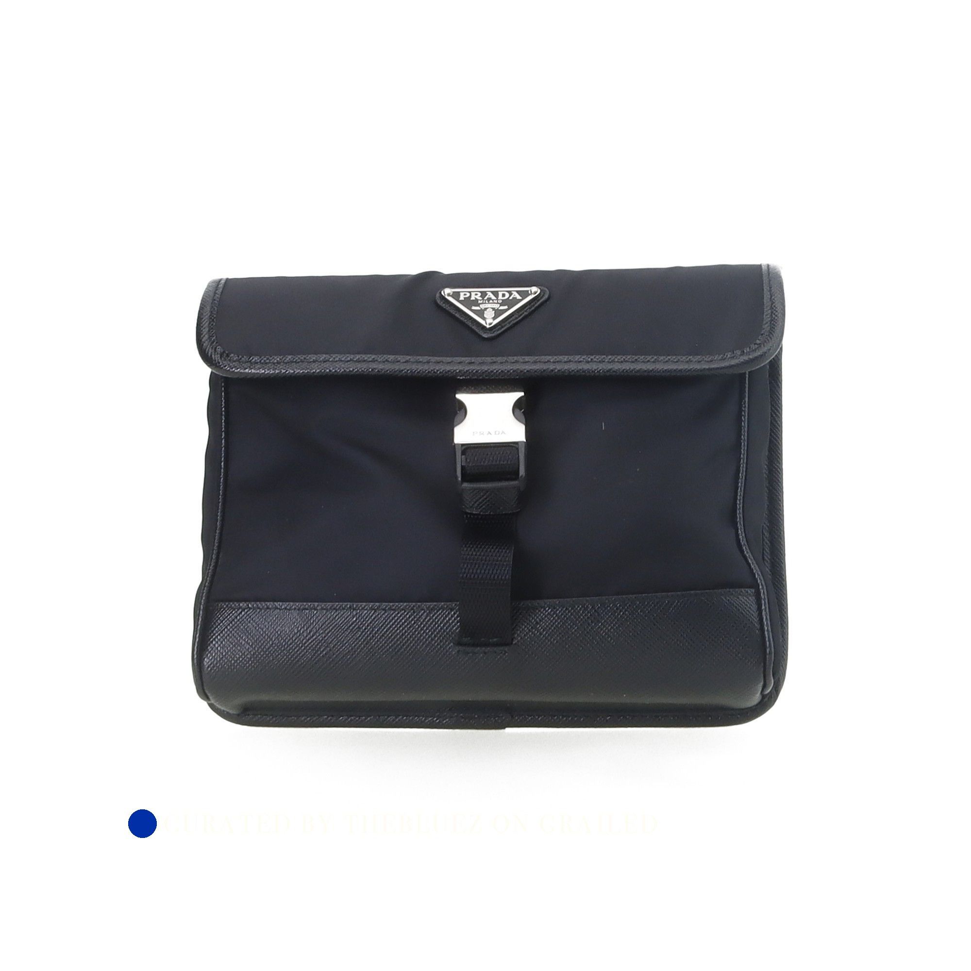 Prada Black Flap Buckle Crossbody Bag Size ONE SIZE - 1 Thumbnail