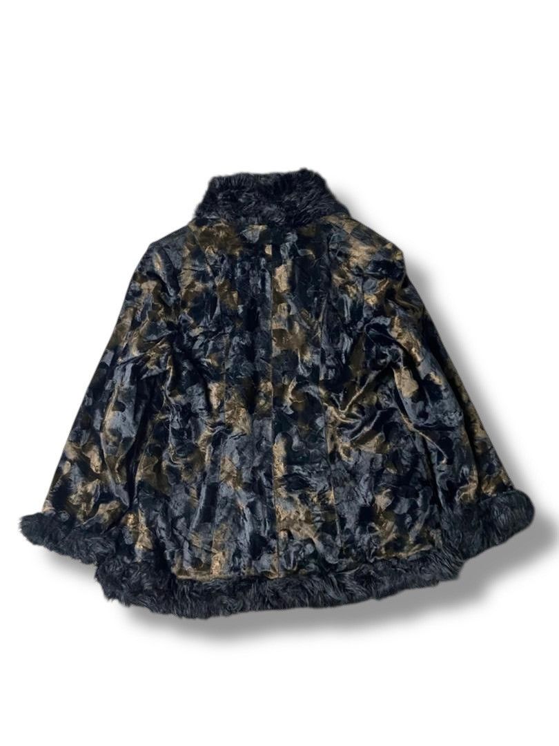 Japanese Brand Vintage PAECOBOO Faux Fur Jacket (137) Size US XXS / EU 40 - 2 Thumbnail