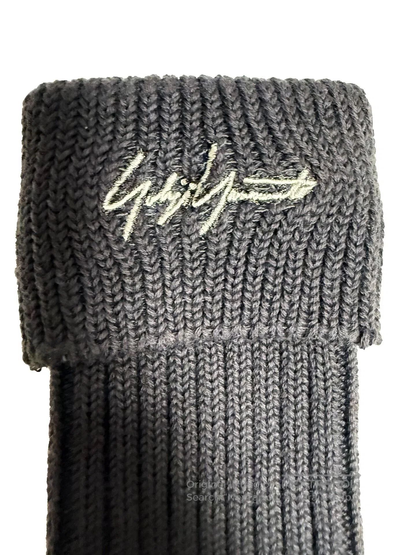 Yohji Yamamoto Yohji Yamamoto Pour Homme Gray Long Socks. Size ONE SIZE - 3 Thumbnail