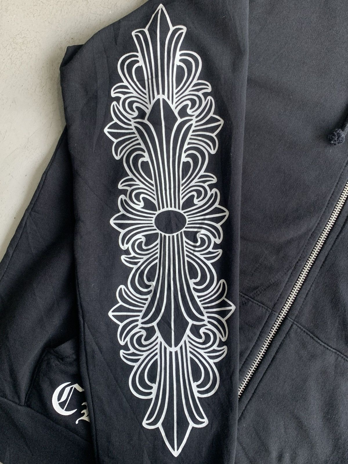 Chrome Hearts Rare 2000s - Floral Horseshoe Zip Hoodie Size US S / EU 44-46 / 1 - 4 Thumbnail