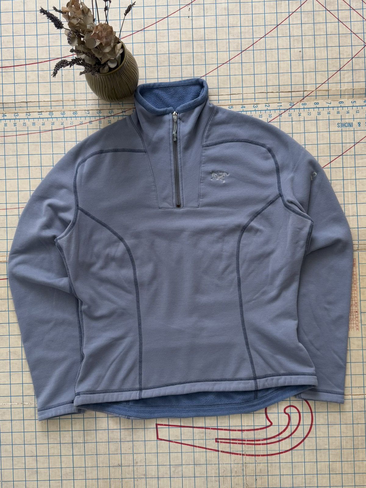 Arc'teryx × Vintage Arcteryx 1/4 Zip Fleece Light Blue Women’s Size Small Size L / US 10 / IT 46 - 1 Thumbnail