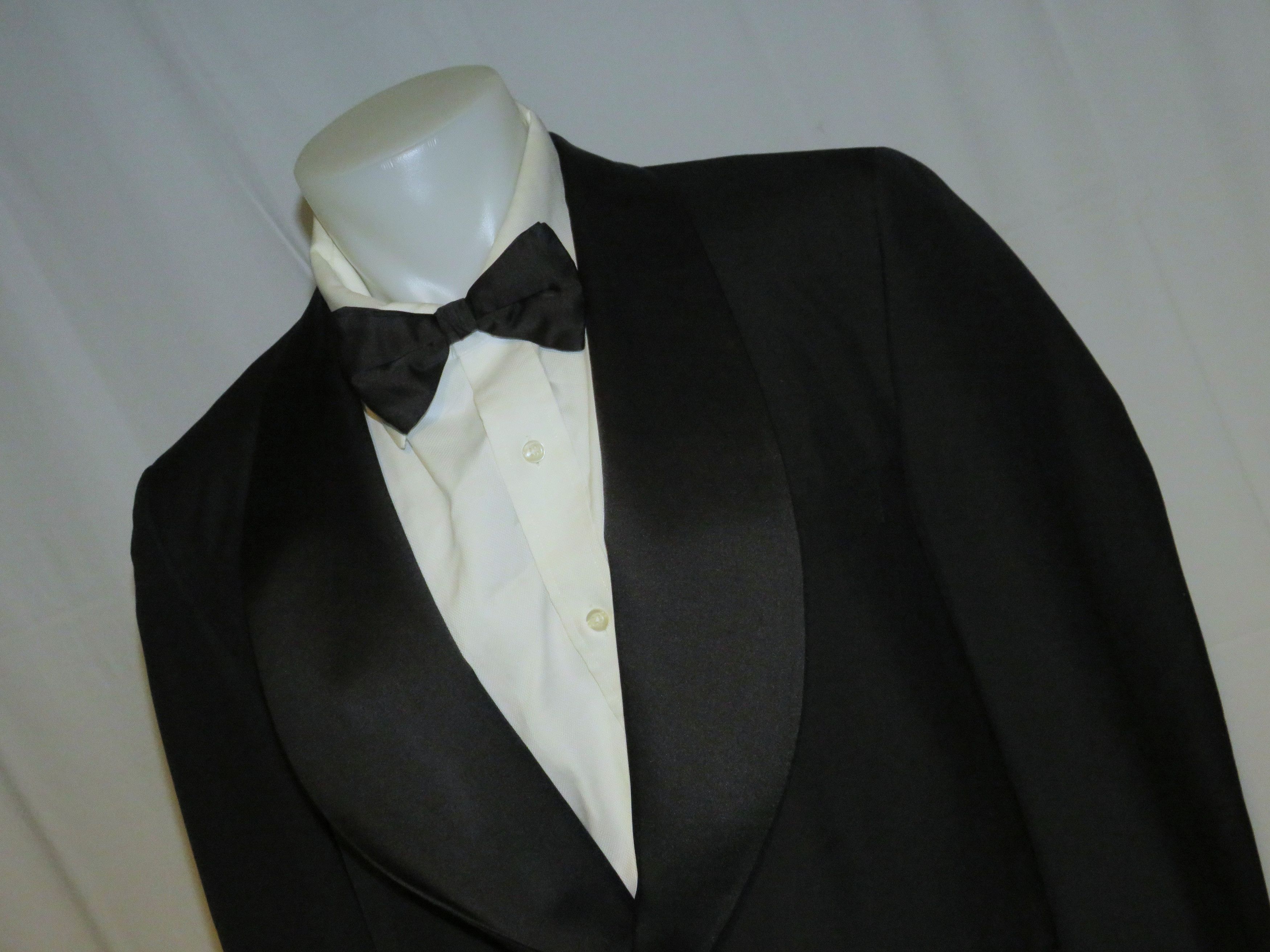 Other Chipp New Haven Black Barathea Vintage Dinner Jacket 43R Size 44R - 3 Thumbnail