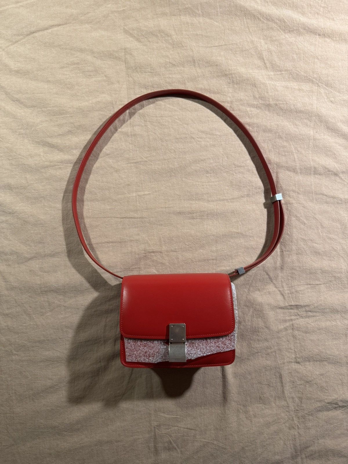 Celine Small Box Bag in Red, Women's