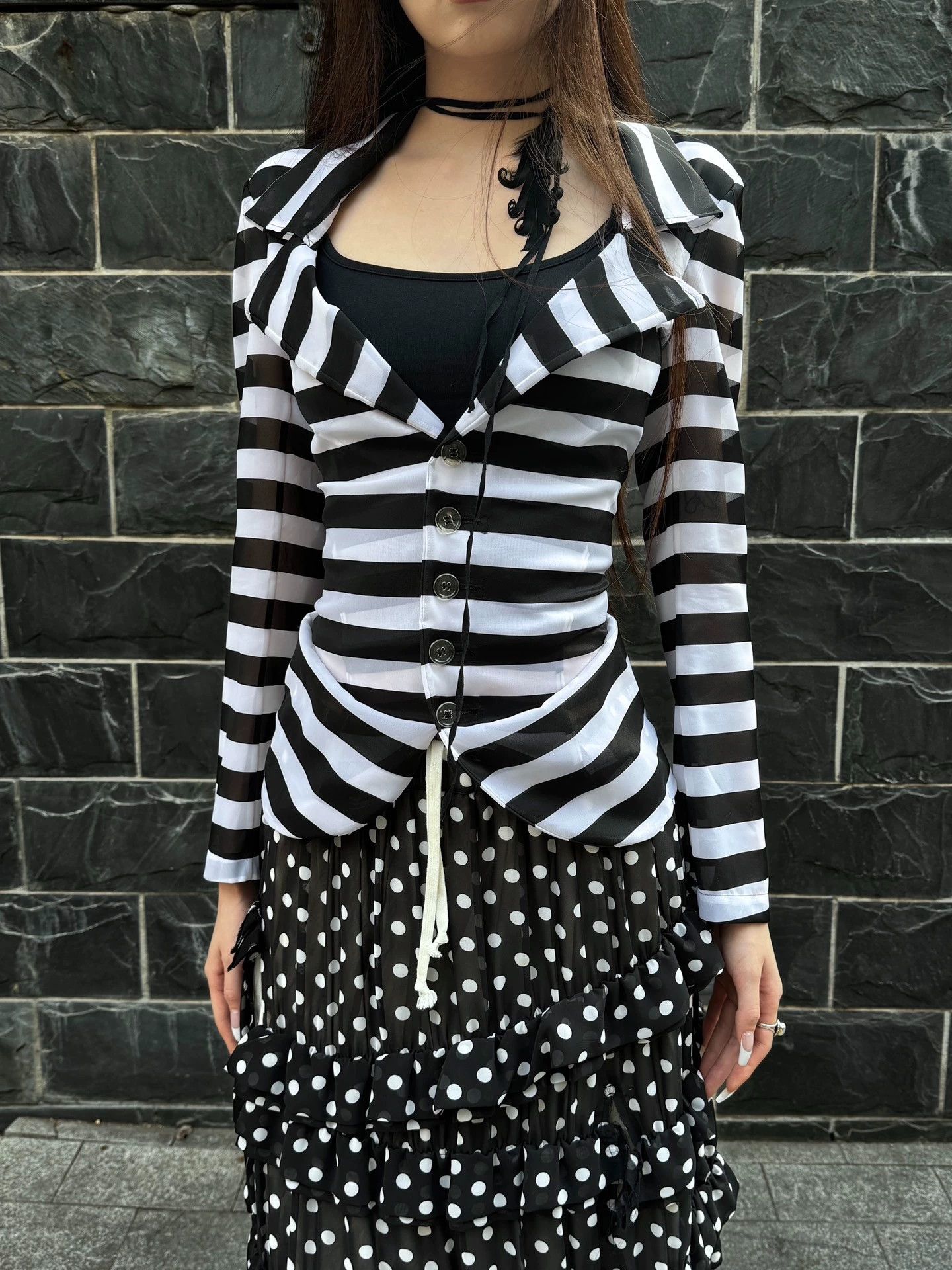 Junya Watanabe Junya Watanabe 04 Runway Striped Vintage Blazer M Size M / US 6-8 / IT 42-44 - 5 Thumbnail