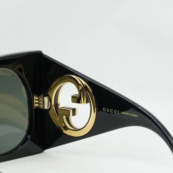 Gucci Gucci GG1254S 001 Sunglasses Black Square Frame, Grey Lenses Size ONE SIZE - 9 Thumbnail