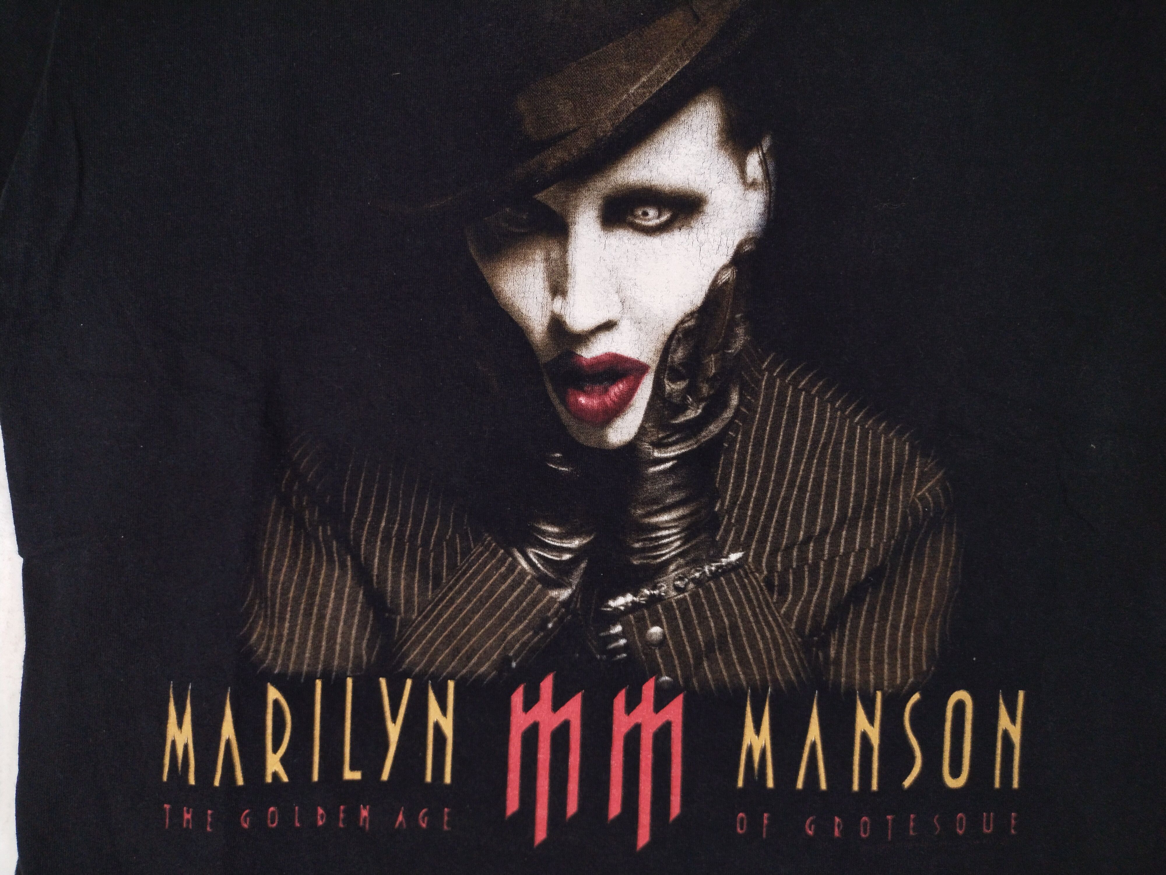 Marilyn Manson 03's Vintage The Golden Age Of Grotesque Promo Shirt Tee Size US M / EU 48-50 / 2 - 3 Thumbnail