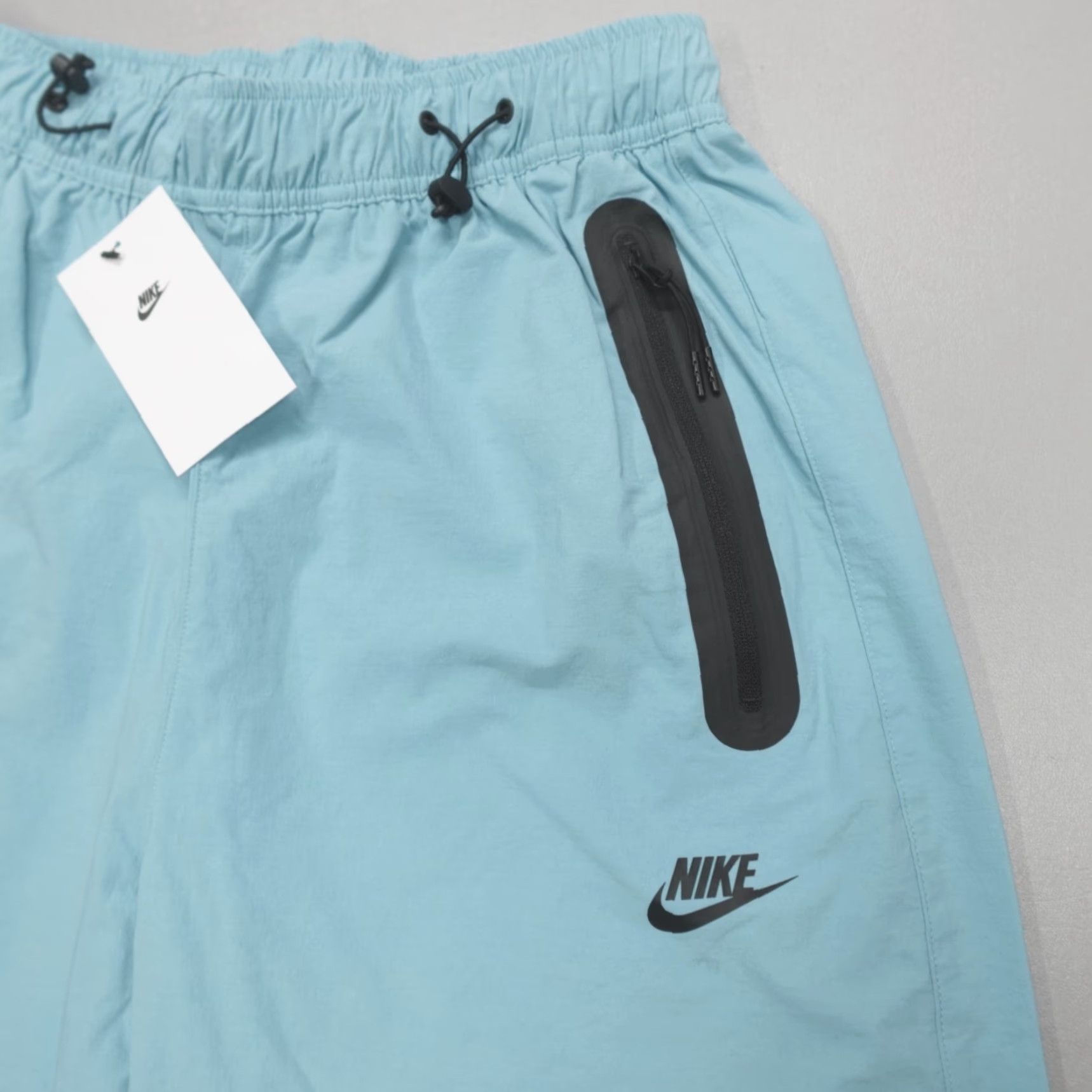 Nike Nike Tech Woven Stretch Oversized Baggy Pants Men's S Blue Green Size US 29 - 2 Thumbnail