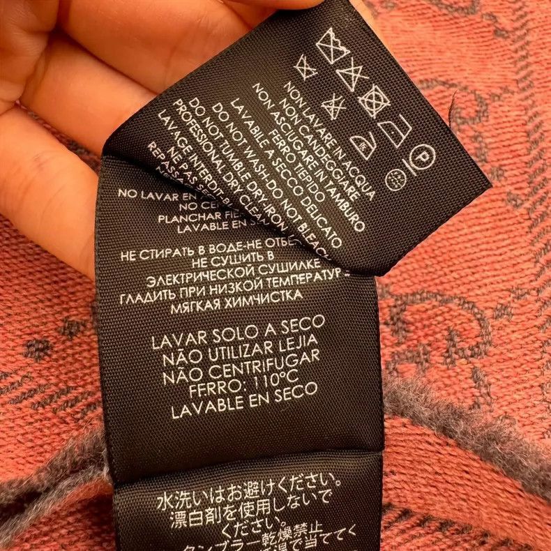 Gucci Gucci Pink Double G Pattern Scarf-2506 Size ONE SIZE - 7 Thumbnail