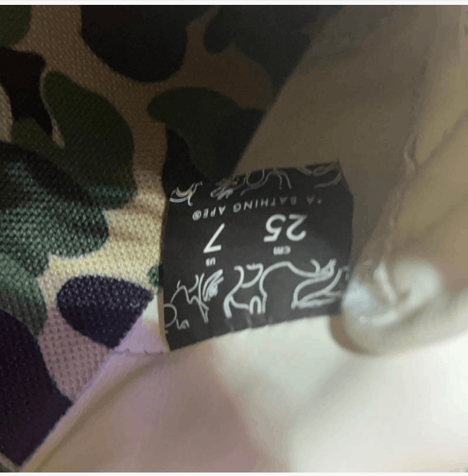 Bape A Bathing Ape Bapesta Low White Camo Star Sneakers Size US 7 / EU 40 - 6 Thumbnail