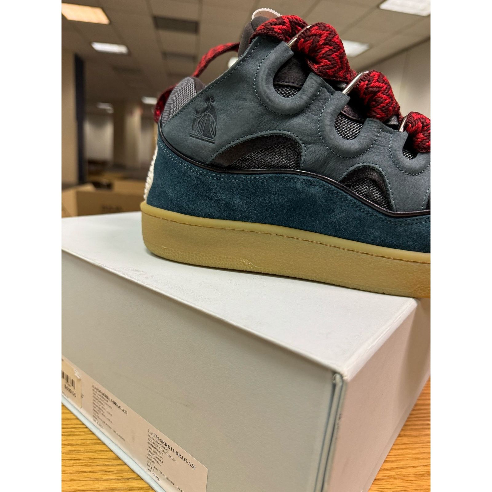 Lanvin o1rshd1 Q:2 / Curb Sneakers in Anthracite Size US 10 / EU 43 - 12 Thumbnail