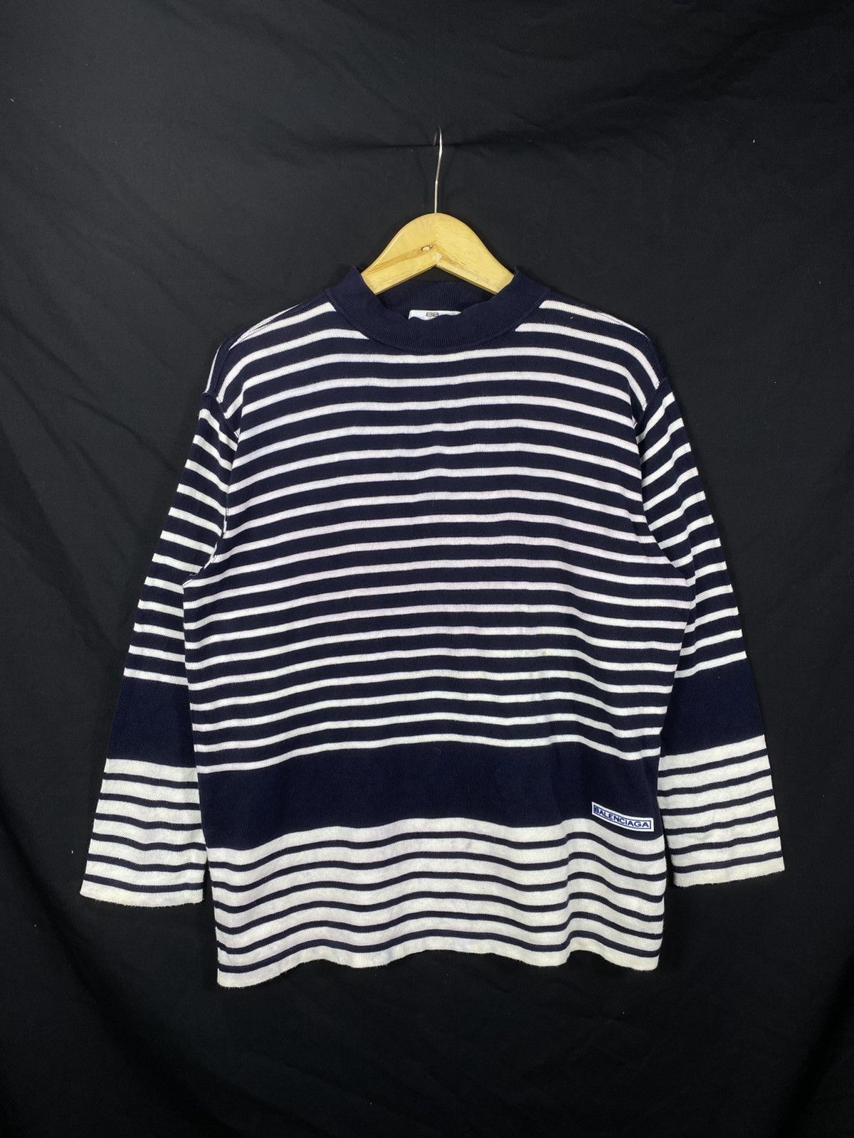 Balenciaga Vintage Balenciaga Stripe Classic Long Slevee Size US M / EU 48-50 / 2 - 1 Thumbnail