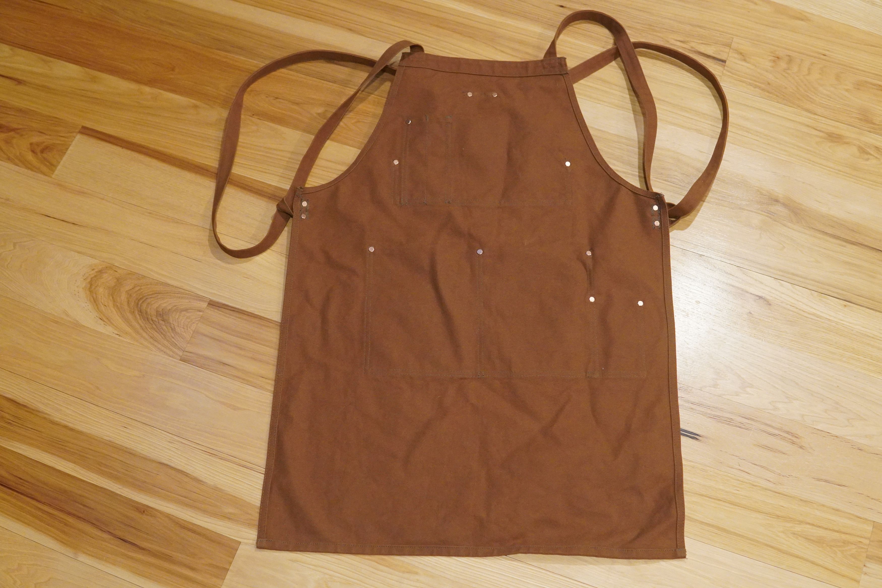 Iron Heart 17oz Cotton Duck Apron - Brown IHG-057-BRN Size ONE SIZE - 6 Thumbnail
