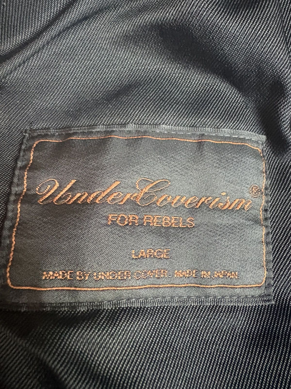 Undercover ARCHIVE Undercoverism "For Rebels" Waxed Distressed Blazer Size US L / EU 52-54 / 3 - 6 Thumbnail