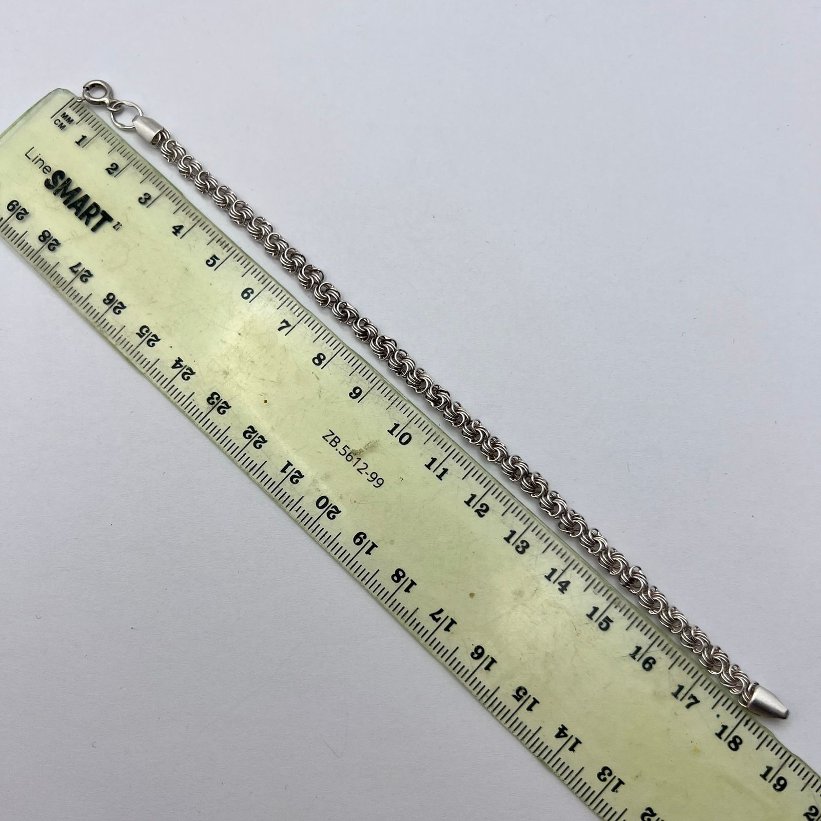 Sterling Silver Vintage Sterling Silver 925 Chain Bracelet Jewelry 4.8 gr Size ONE SIZE - 7 Thumbnail