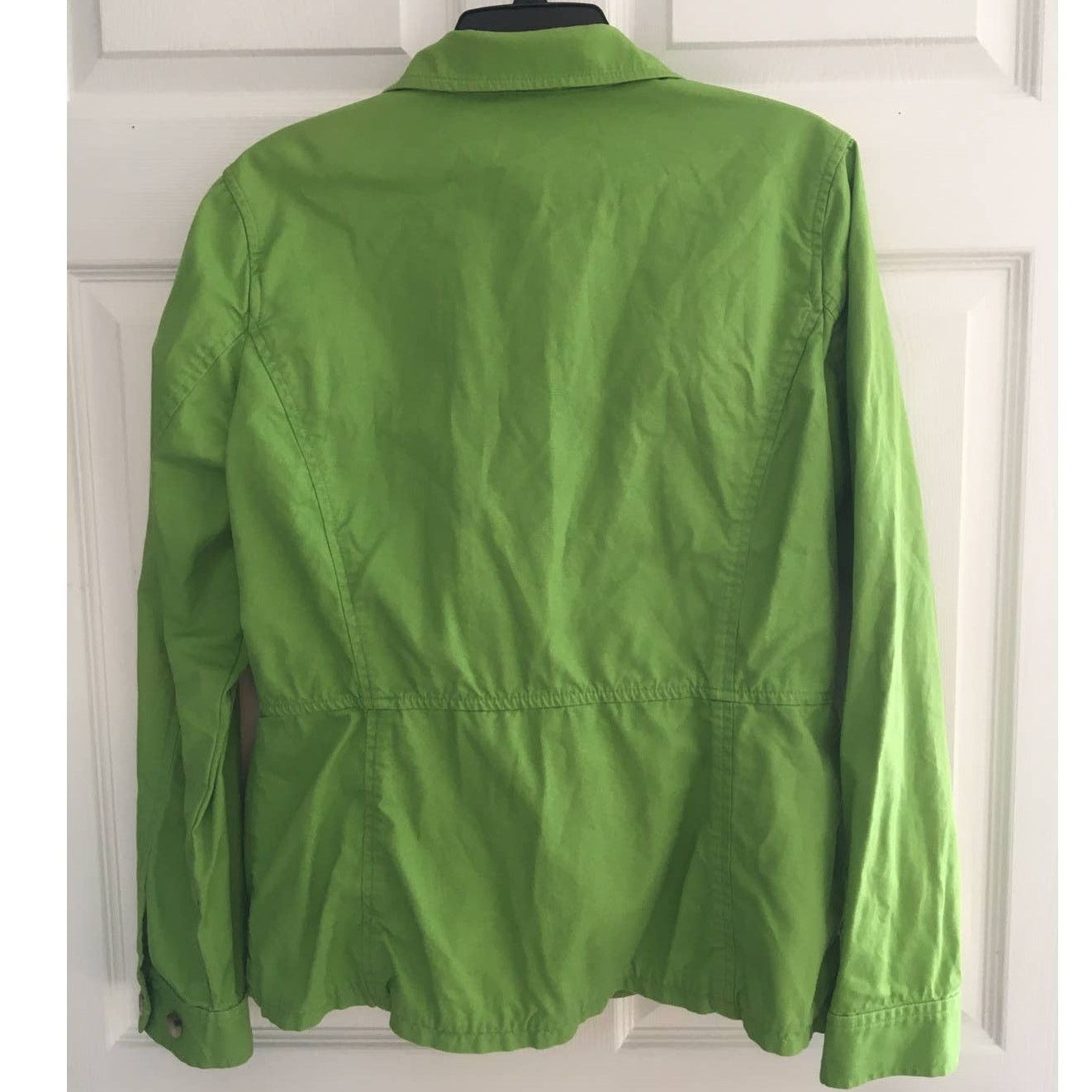 Eddie Bauer Eddie Bauer 100% Cotton Large Green Button Up Jacket Pockets Size L / US 10 / IT 46 - 3 Thumbnail