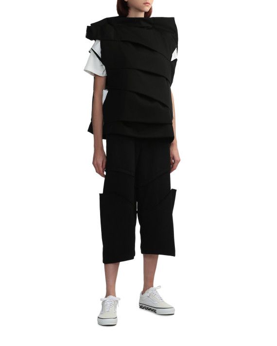 Comme des Garcons Rare comme des garcons AW23 TUCK TIERED WOOL volume TOP Size S / US 4 / IT 40 - 4 Thumbnail