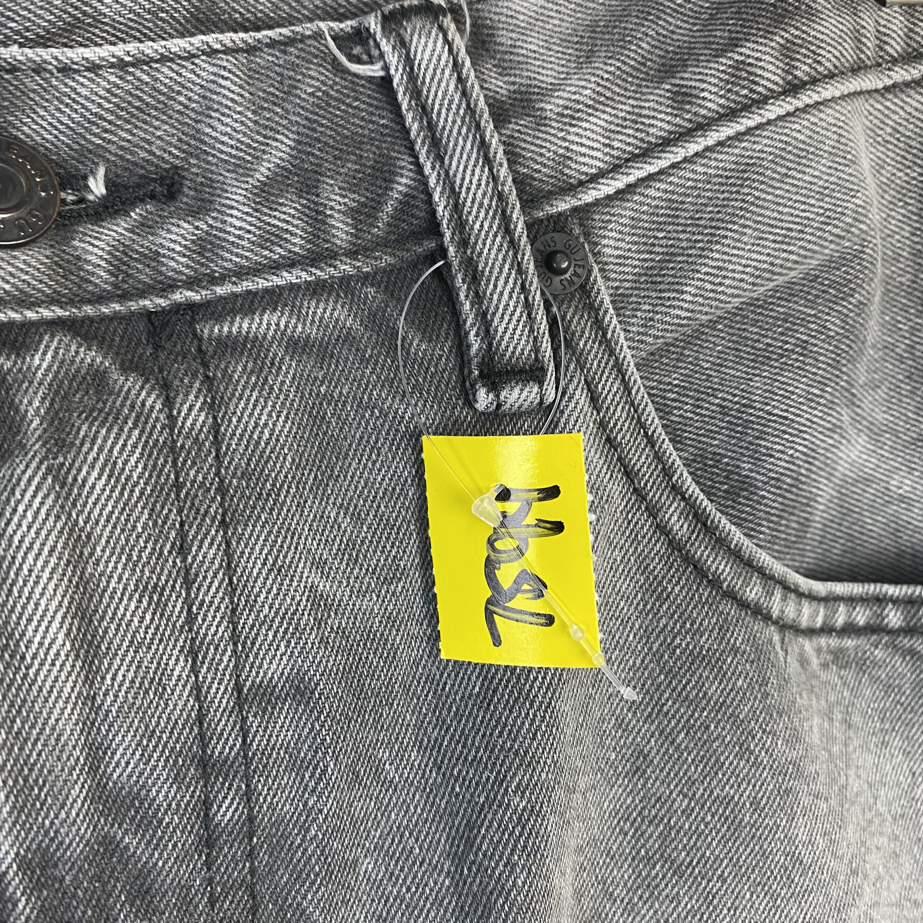Japanese Brand GU japan grey Denim vintage Pants #7594 Size US 34 / EU 50 - 10 Thumbnail