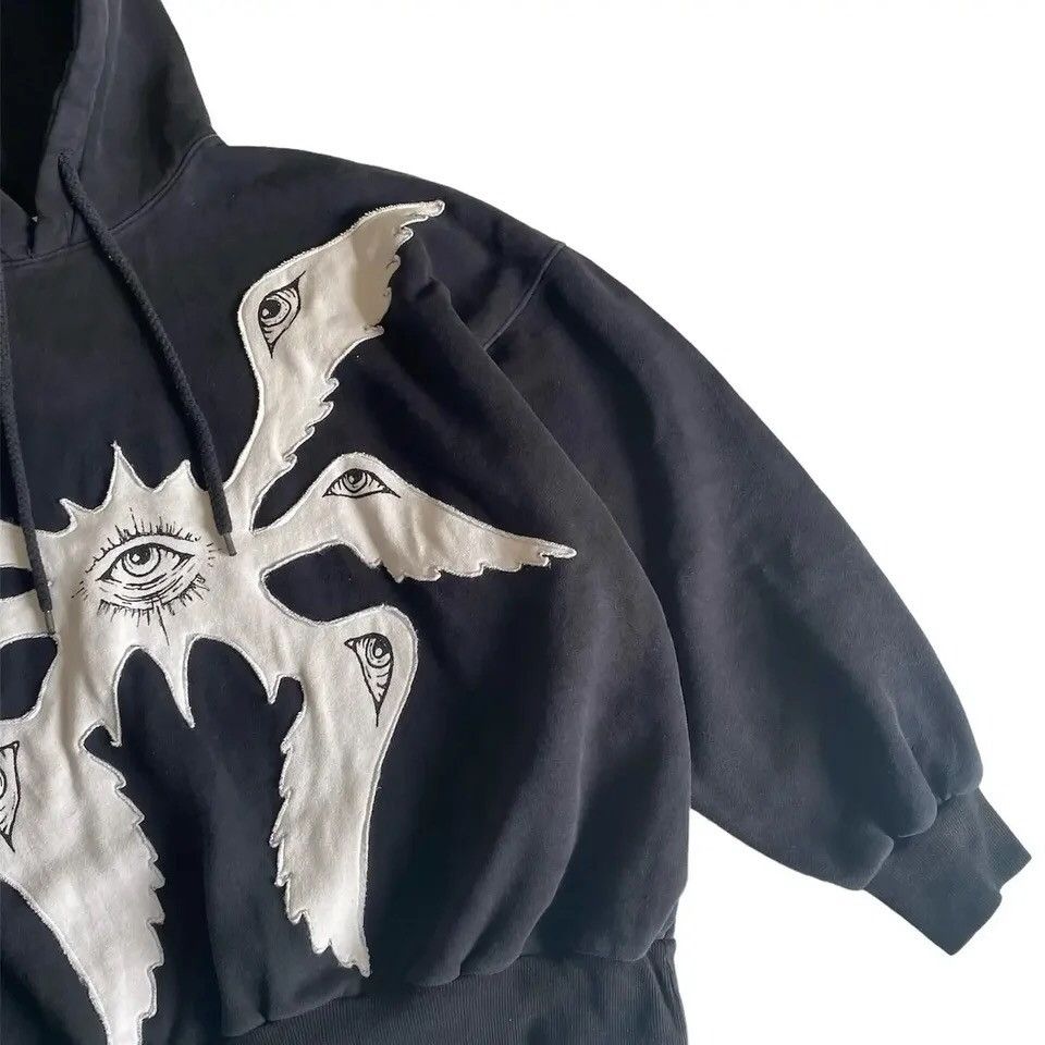Japanese Brand Y2K Gothic Eye Hoodie Size US M / EU 48-50 / 2 - 3 Thumbnail