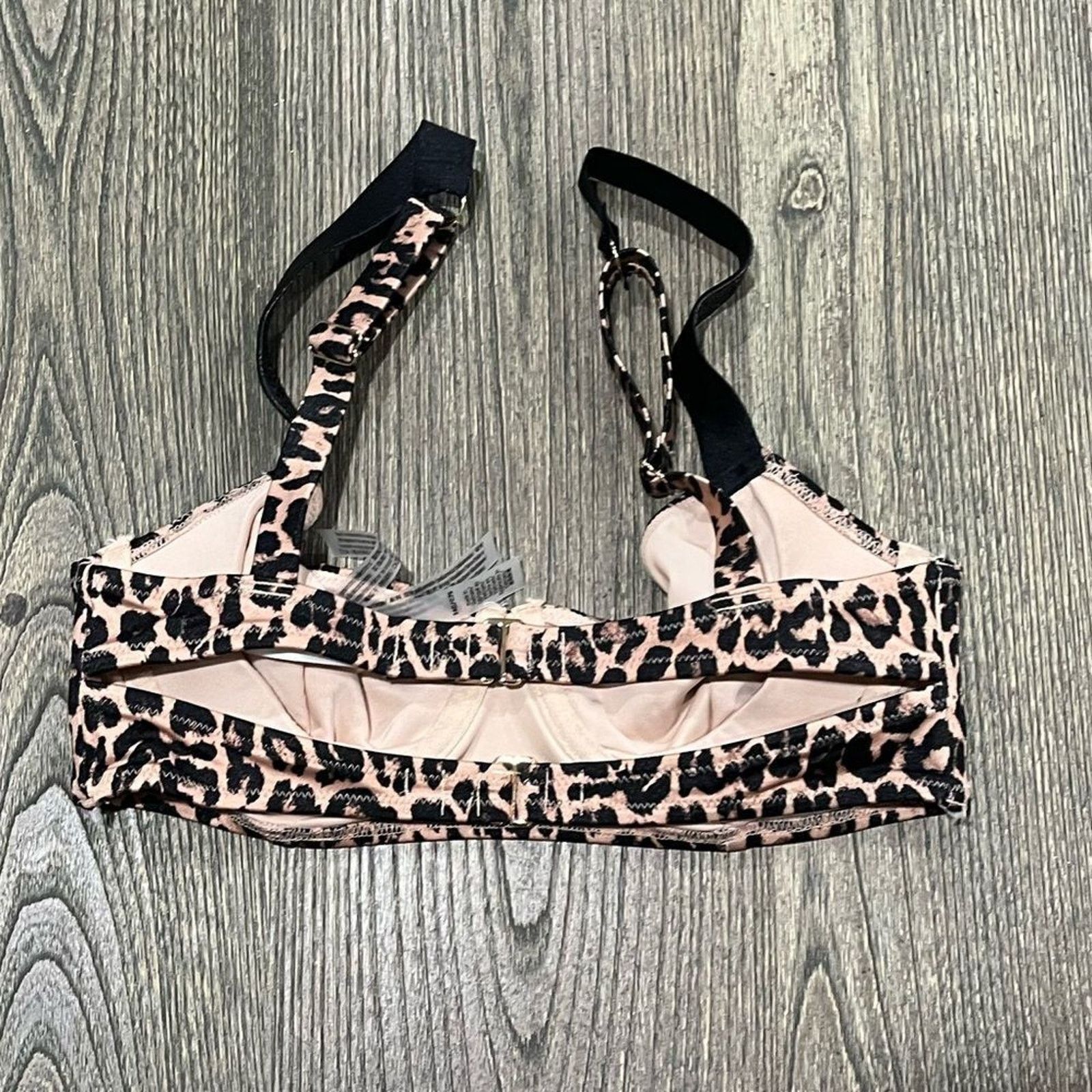 Victoria's Secret NWOT Victoria's Secret Leopard Shine Strap Bikini Bra Sz 34C Size ONE SIZE - 3 Thumbnail