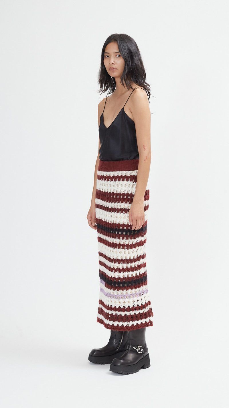Marni o1y1125 Midi Skirt in Multicolor Size 28" / US 6 / IT 42 - 3 Thumbnail