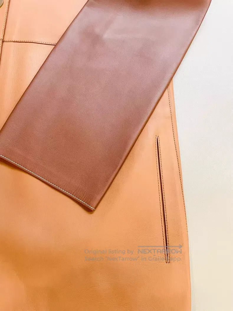 Loewe Loewe Mid-length color-blocked leather jacket Size XS / US 0-2 / IT 36-38 - 6 Thumbnail