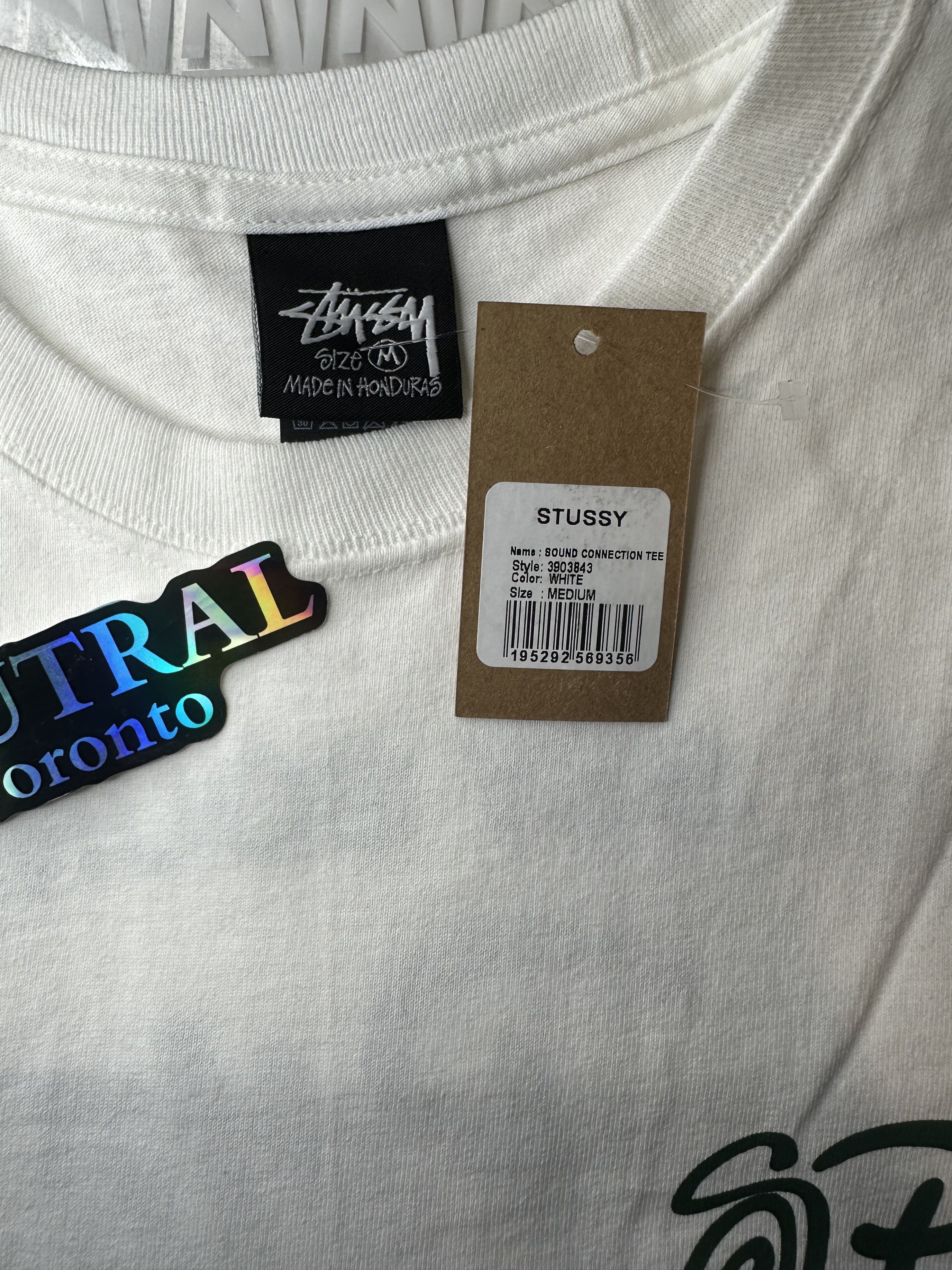Patta × Stussy Stussy x Patta 'Sound Connection' T Shirt in White Size US M / EU 48-50 / 2 - 3 Thumbnail