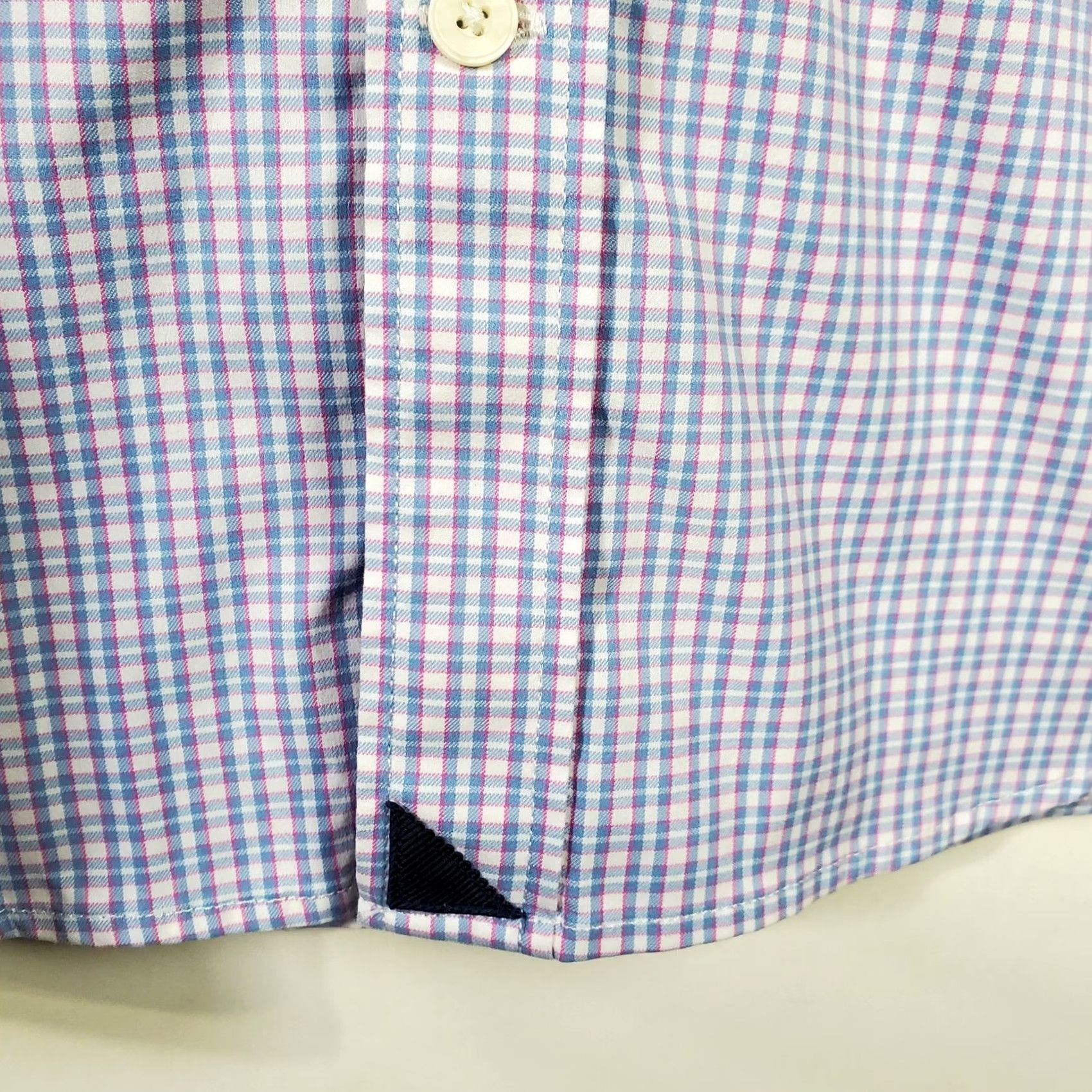 UNTUCKit UNTUCKit Shirt Mens XL Blue Pink Check Long Sleeve Button-Up Casual Golf Office Everyday Size US XL / EU 56 / 4 - 5 Thumbnail