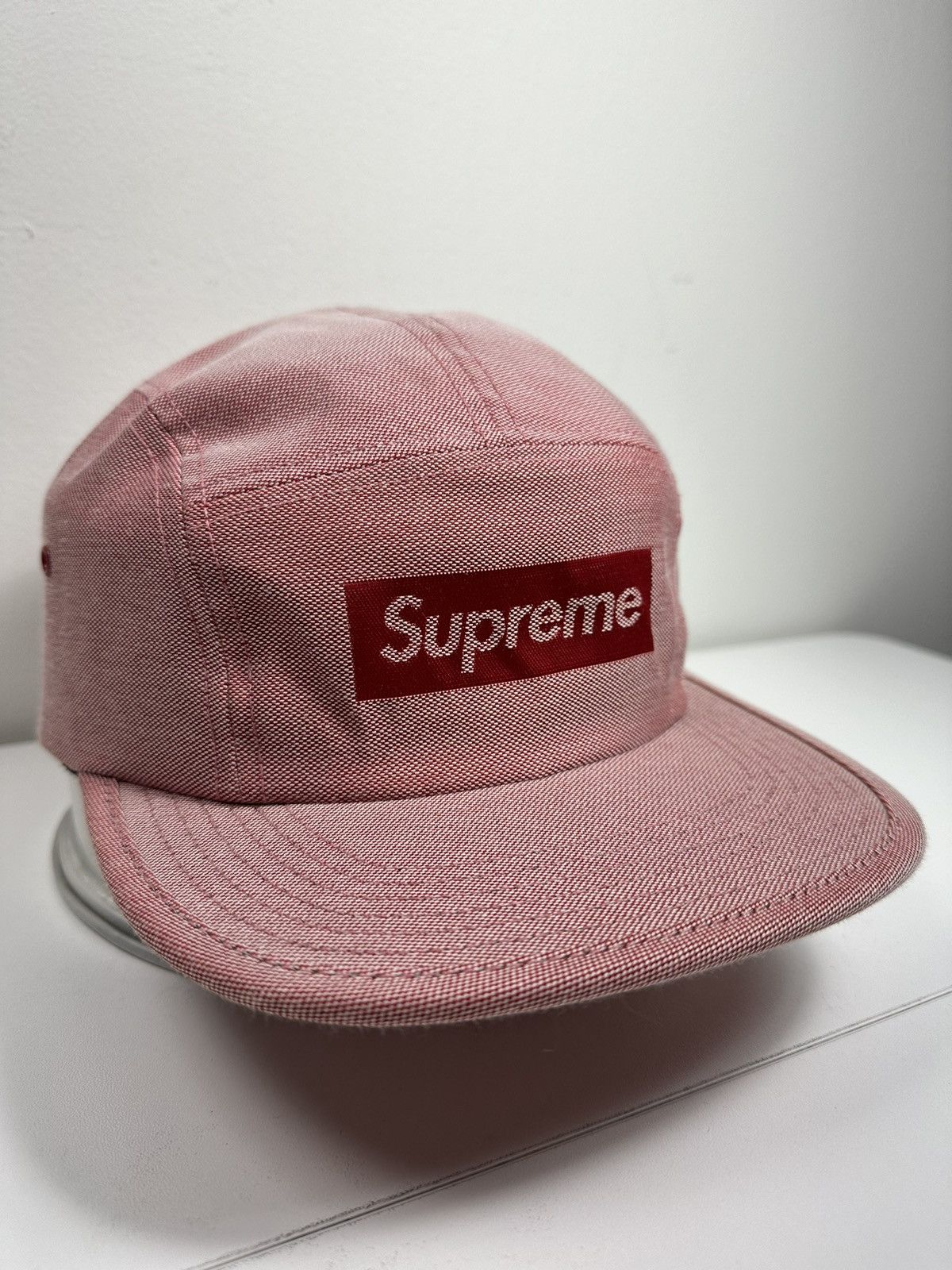 Supreme Supreme Jacquard Logo Camp Cap Hat Size ONE SIZE - 3 Thumbnail