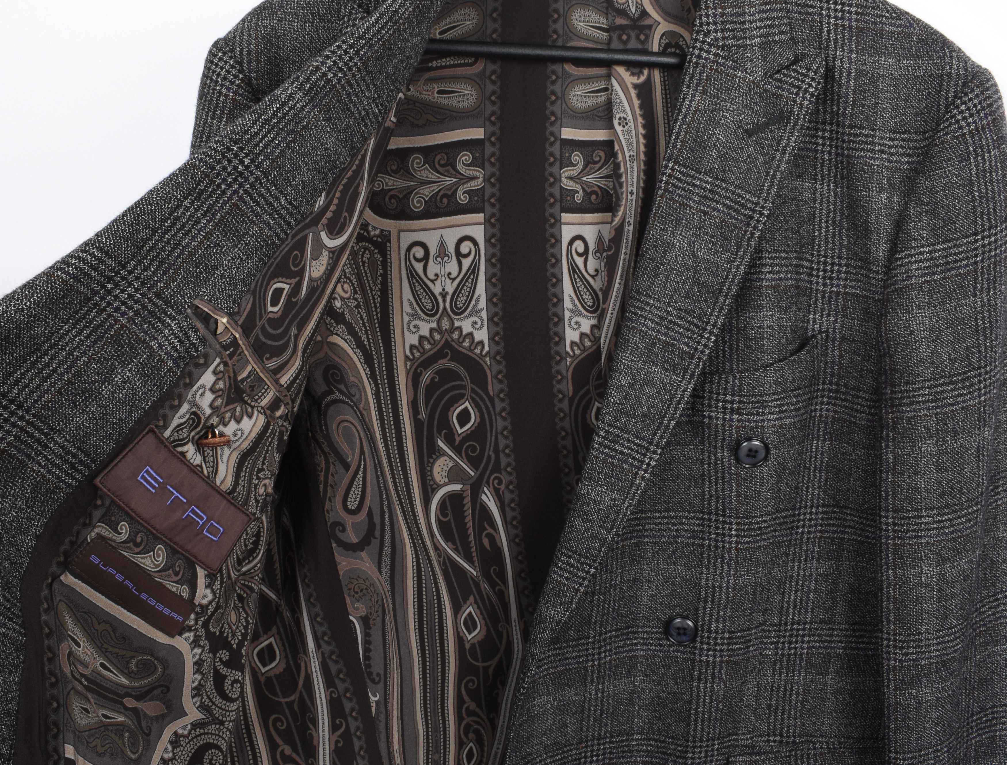 Etro Etro Men Jacket blazer check double breasted Size M, S2067 Size US M / EU 48-50 / 2 - 4 Thumbnail