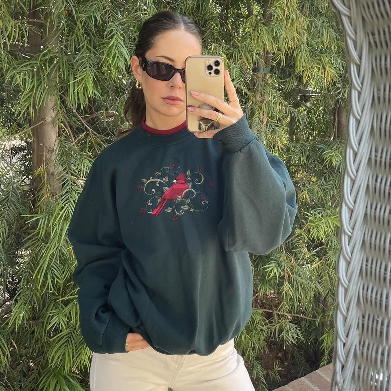 Vtg Y2K 90s robin bird crewneck sz xl