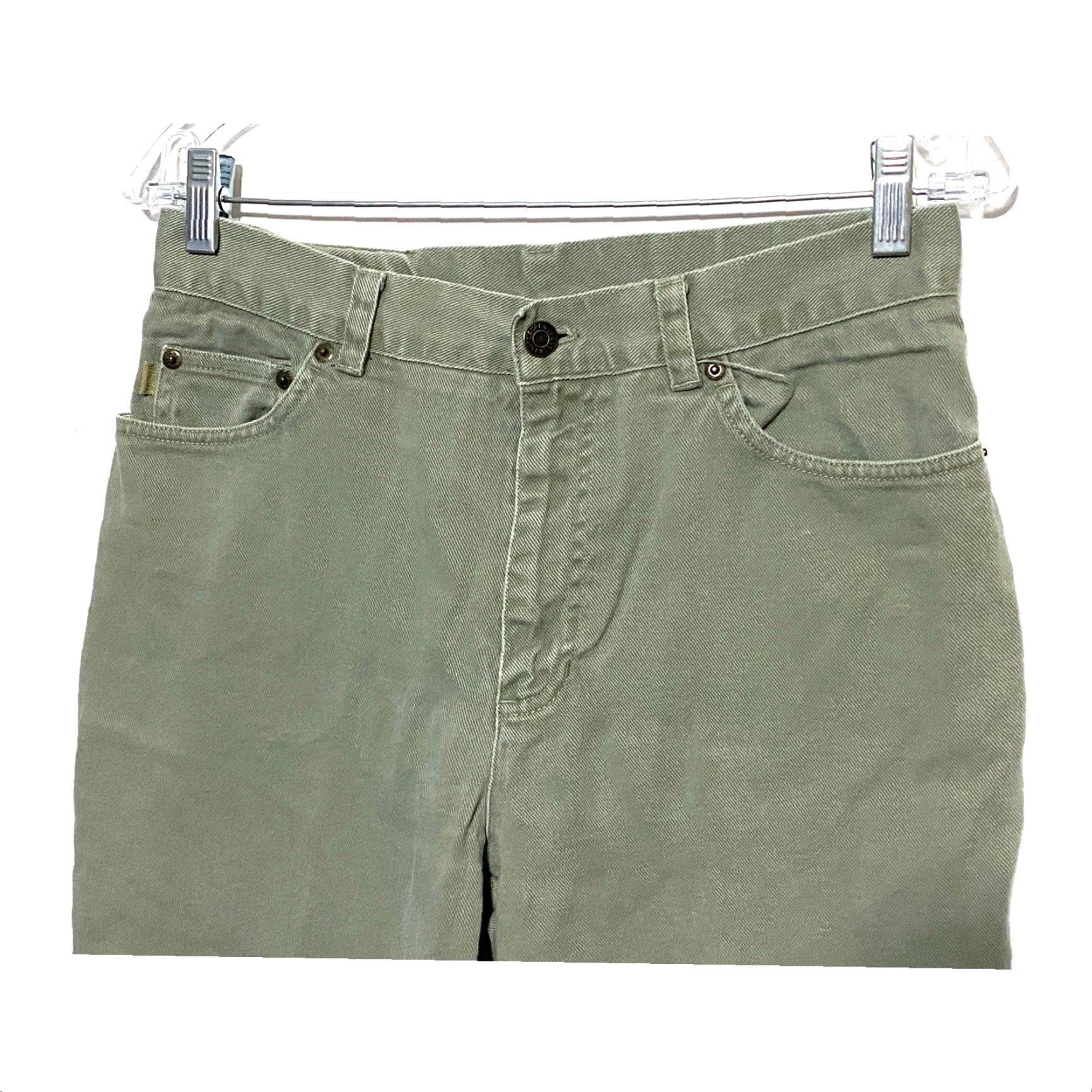 Ralph Lauren Ralph Lauren Jeans Co. Straight High Waist Stretch Womens 8 Green Preppy Casual Normcore 5-Pocket Denim Jeans andnbsp; Womens Size 30" / US 8 / IT 44 - 3 Thumbnail