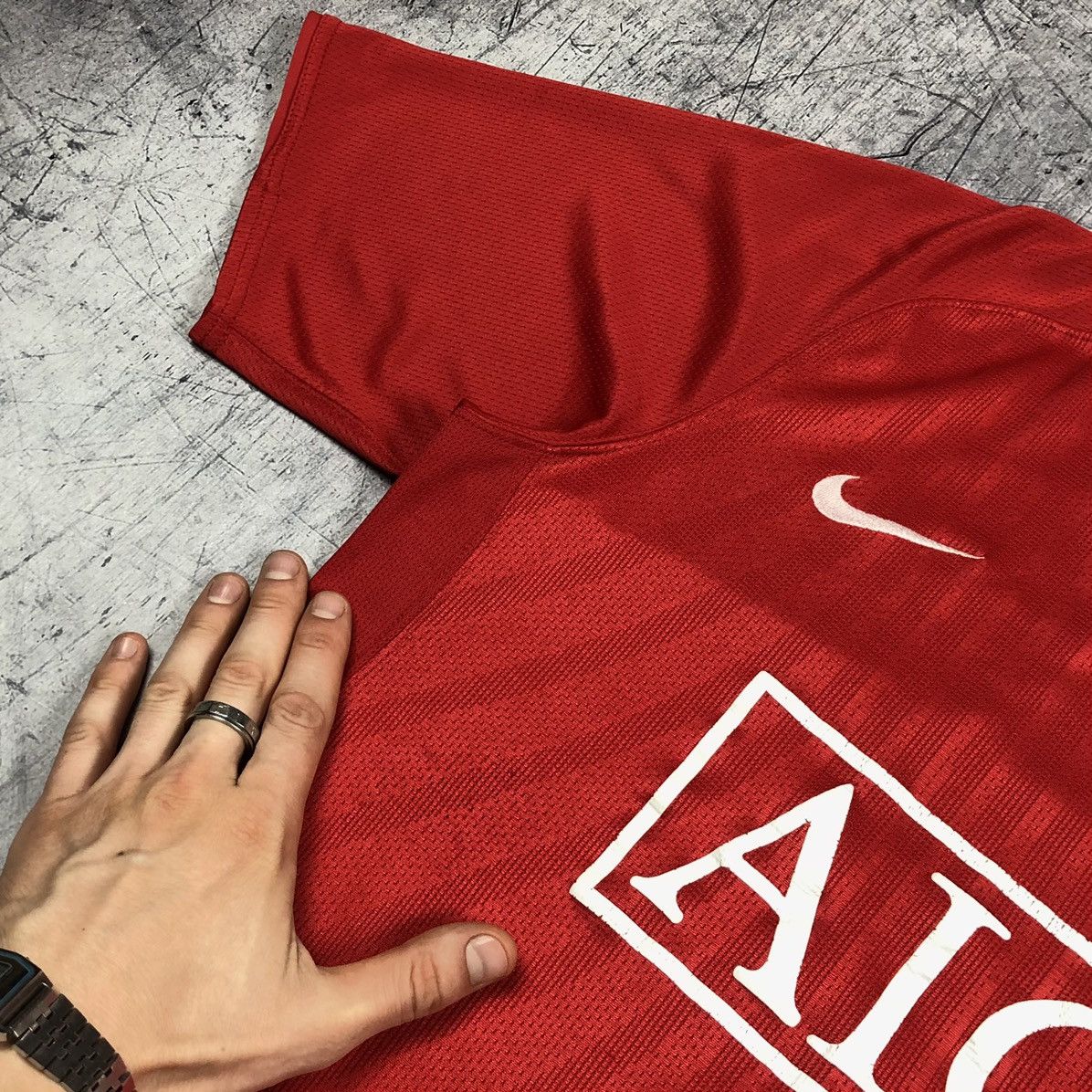 Nike × Vintage Vintage 00s Nike Manchester United Red Devils Soccer Jersey Size US M / EU 48-50 / 2 - 7 Thumbnail