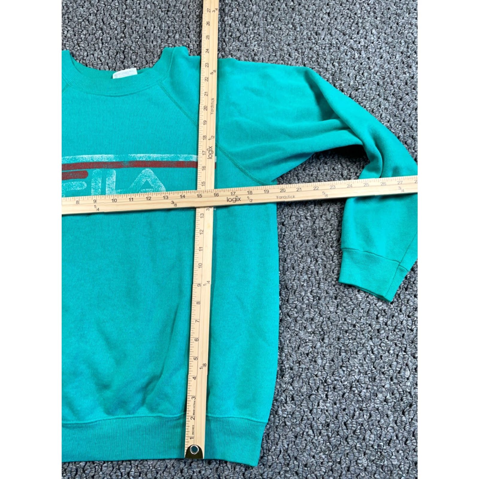Hanes VINTAGE Hanes Sweatshirt 80s Distressed Graphic Print Crew Neck Long Sleeve Green Adults Medium USA Size US M / EU 48-50 / 2 - 7 Thumbnail