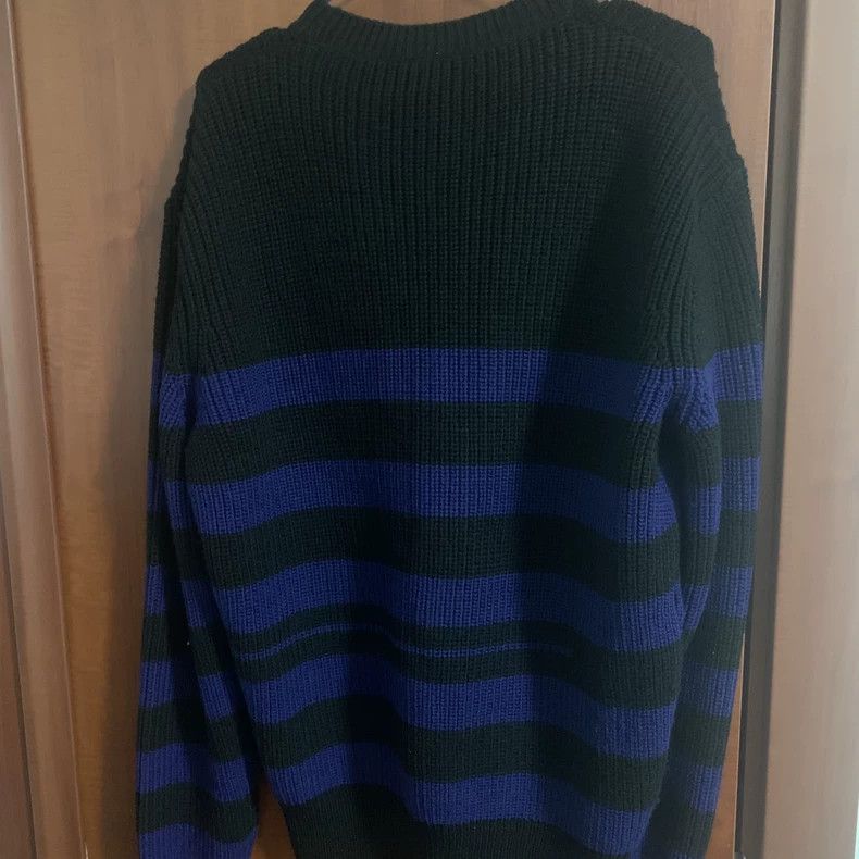 Raf Simons Raf simons Black and blue striped ivy sweater Size US L / EU 52-54 / 3 - 2 Thumbnail