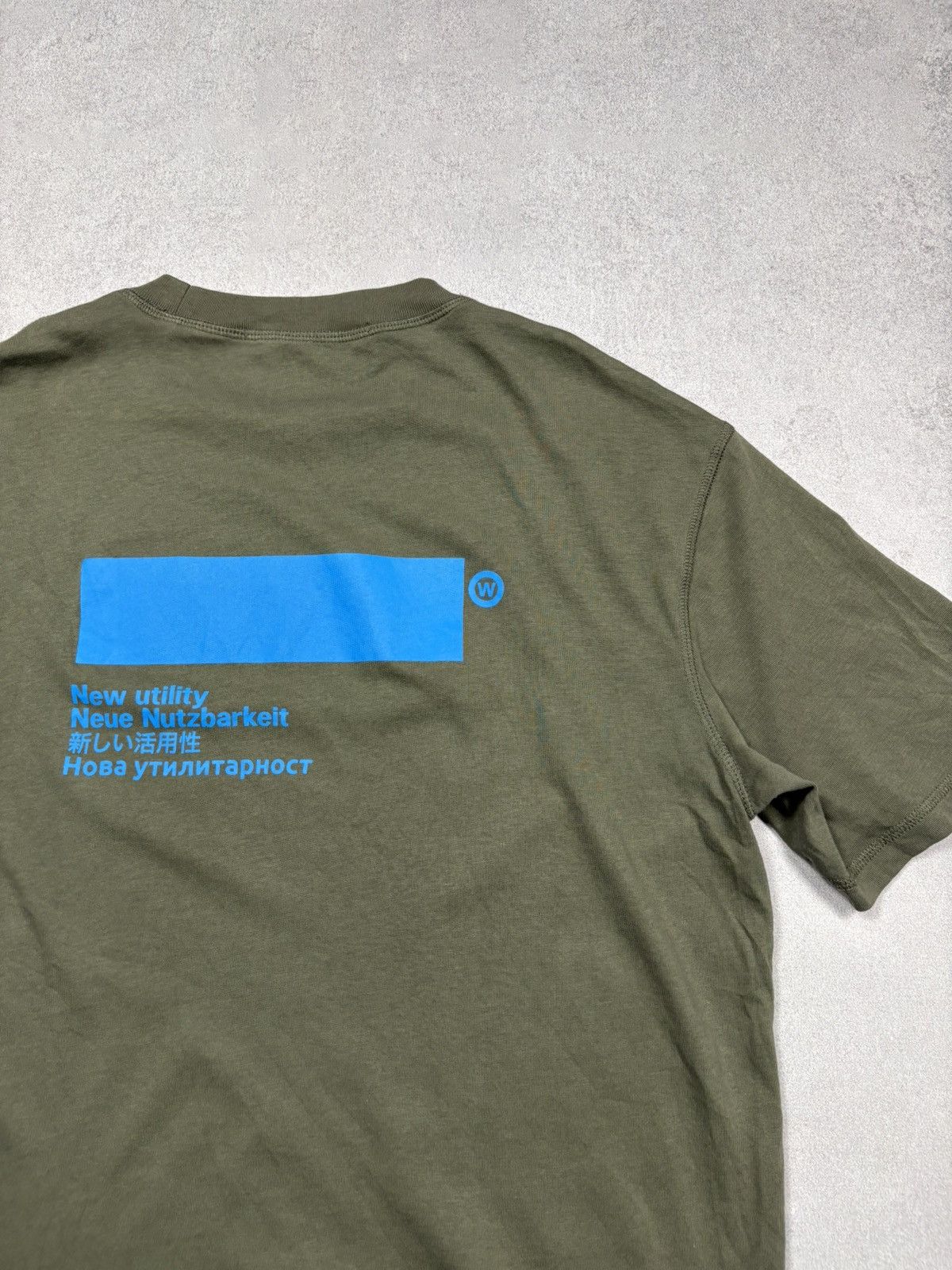 AFFXWRKS Affixworks New Utility Blue Block Graphic T-Shirt Olive M Size US M / EU 48-50 / 2 - 3 Thumbnail
