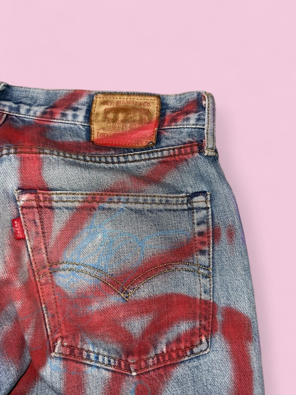 Skoloct skoloct hand painted levis Size US 32 / EU 48 - 3 Thumbnail