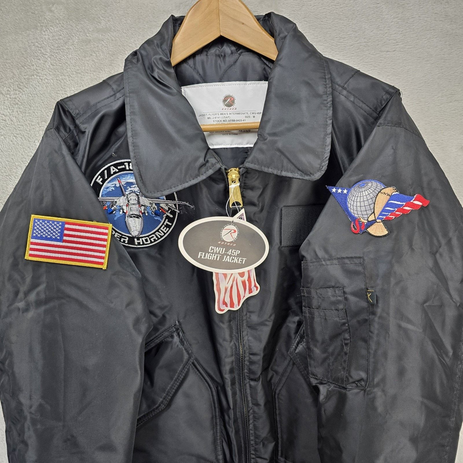 Rothco Rothco Flyer Intermediate CWU-45P Flight Jacket Medium FLAWS Size US M / EU 48-50 / 2 - 4 Thumbnail