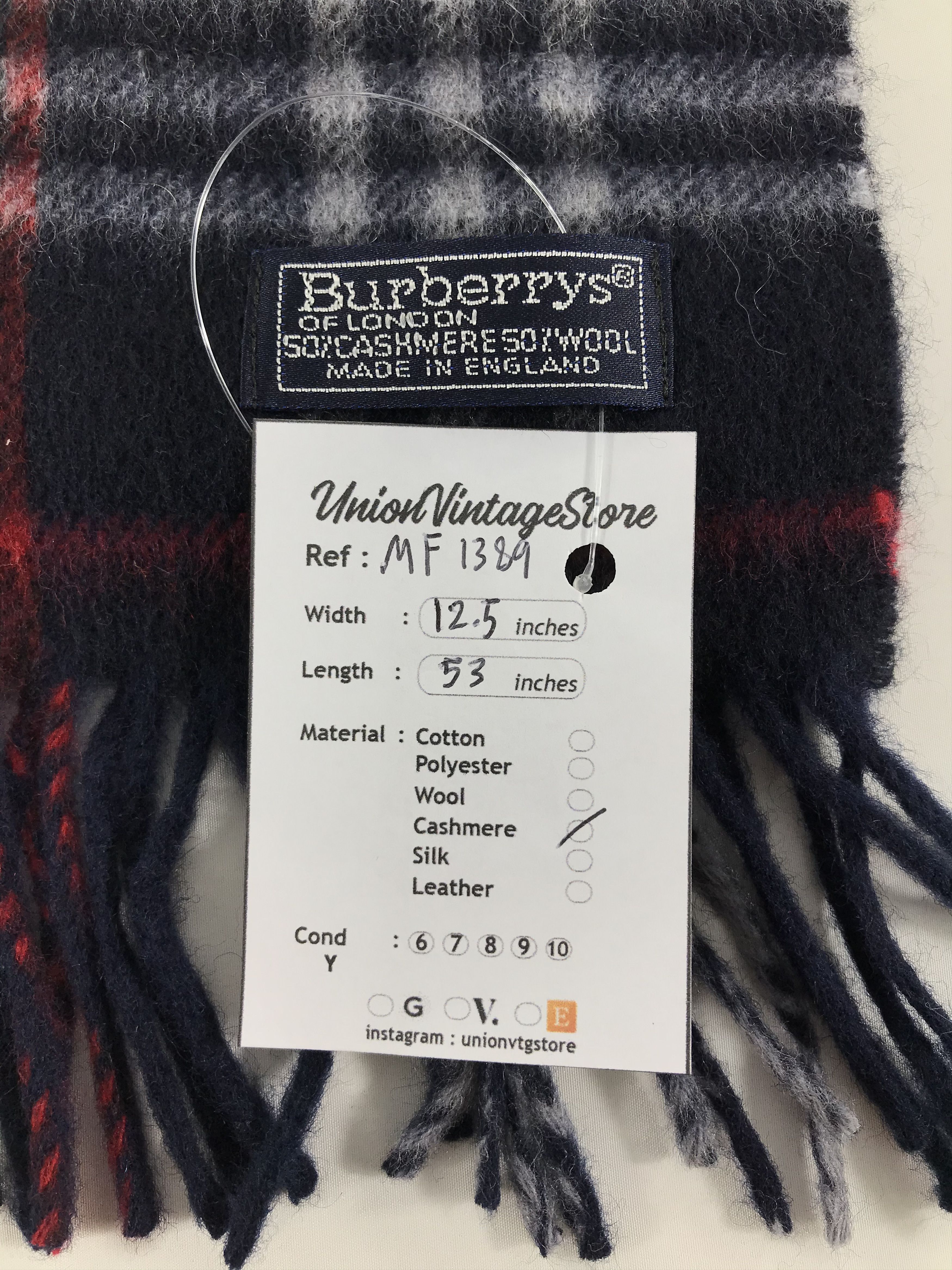 Burberry Vintage Burberry Scarf/Muffler/Neckwear MF1389 Size ONE SIZE - 4 Thumbnail
