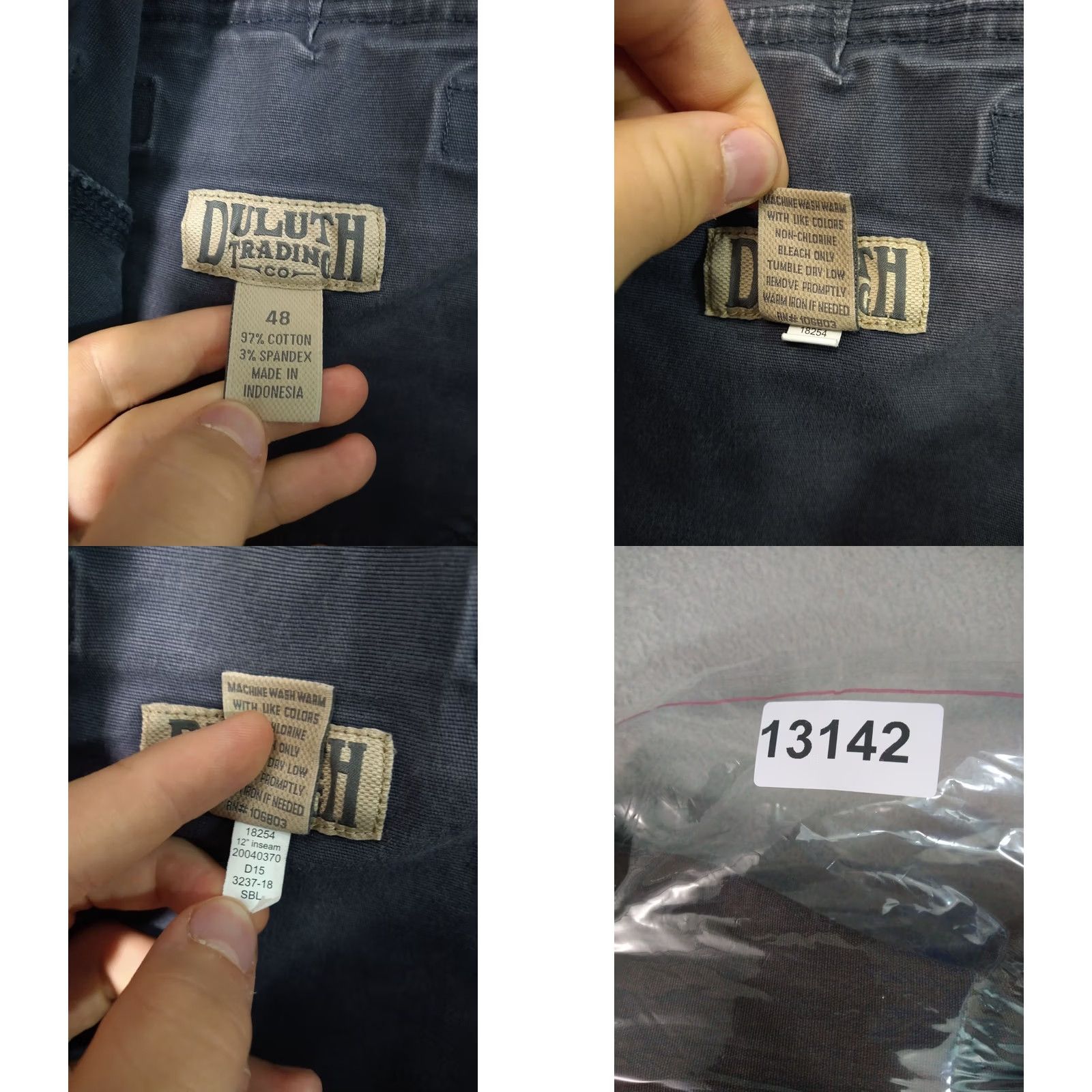 Duluth Trading Company Duluth Trading Co. Mens Cargo Shorts 48 x 12 Flex Fire Hose Stretch Lot of 2 Casual Workwear Outdoor Solid Multi Canvas Size US 32 / EU 48 - 8 Thumbnail