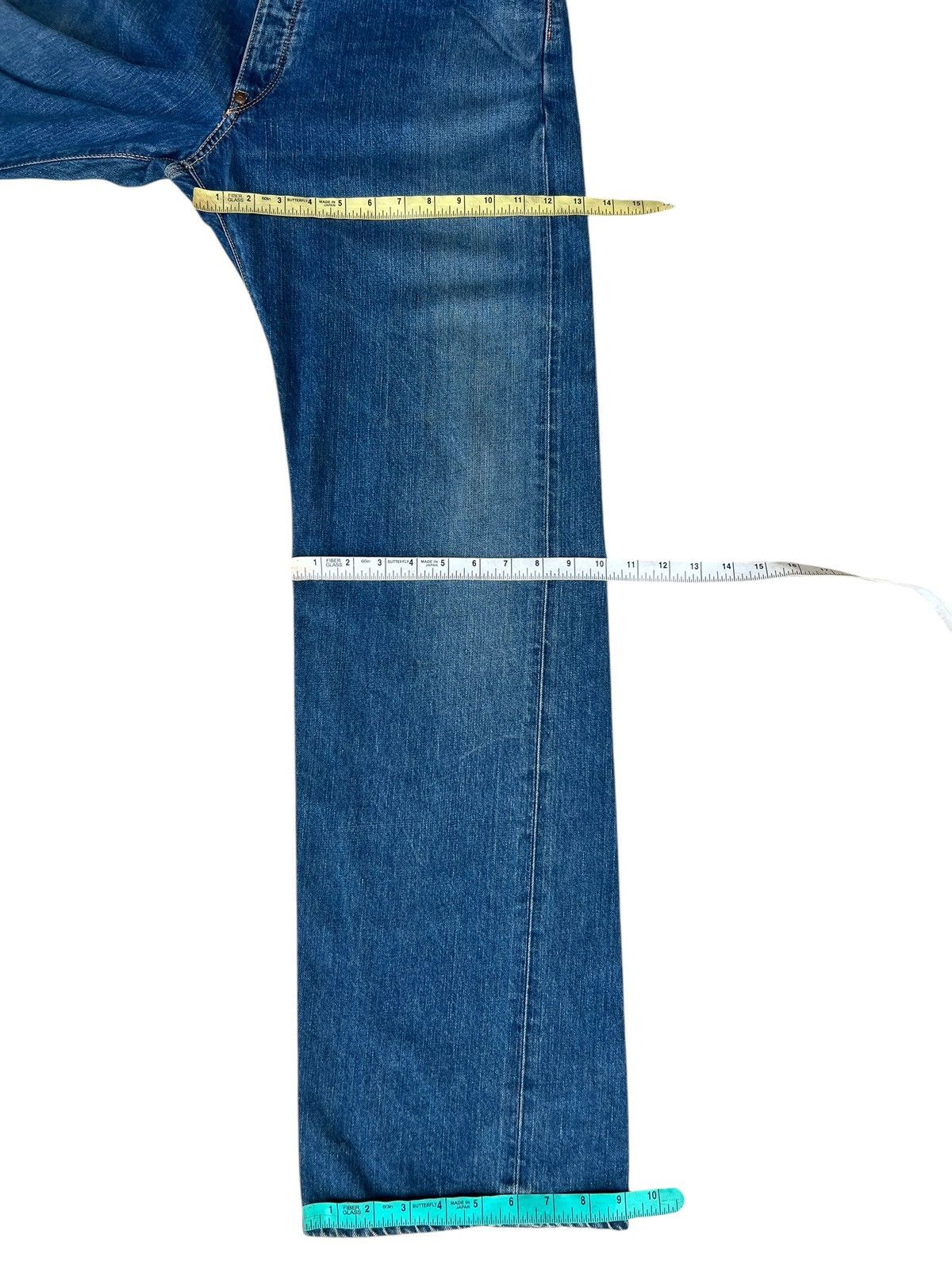 Lee × Vintage 90s Lee Cowboy Union Made Mud Denim Selvedge Jeans Size US 36 / EU 52 - 5 Thumbnail